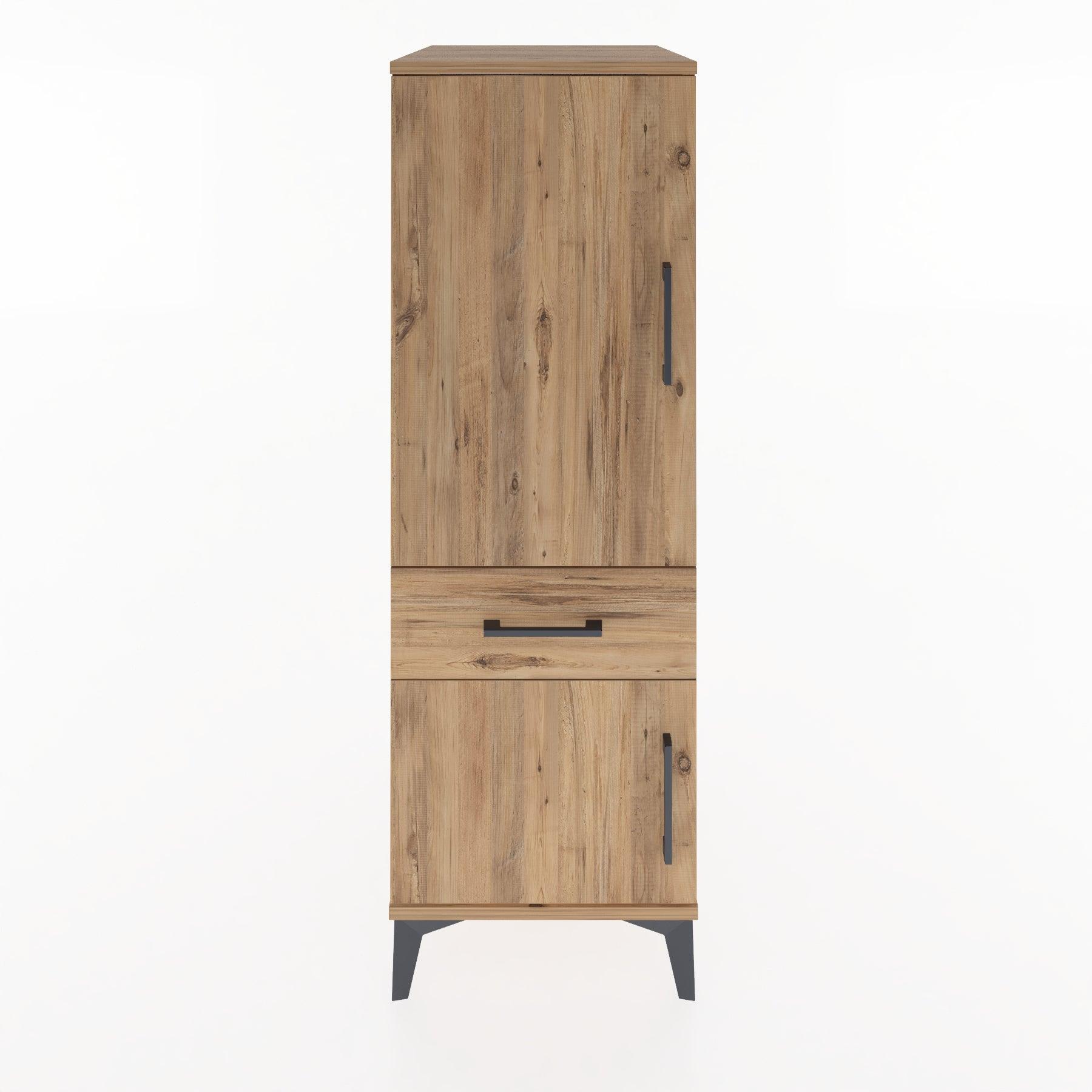 Woodntry Modular Cabinet Pine 44x59x122 cm with Doors and Drawers KC133-3