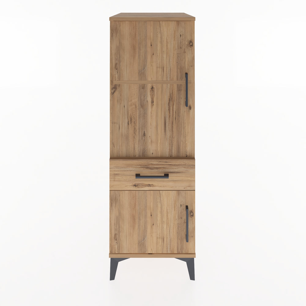 Woodntry Modular Cabinet Pine 44x59x122 cm with Doors and Drawers KC44-3