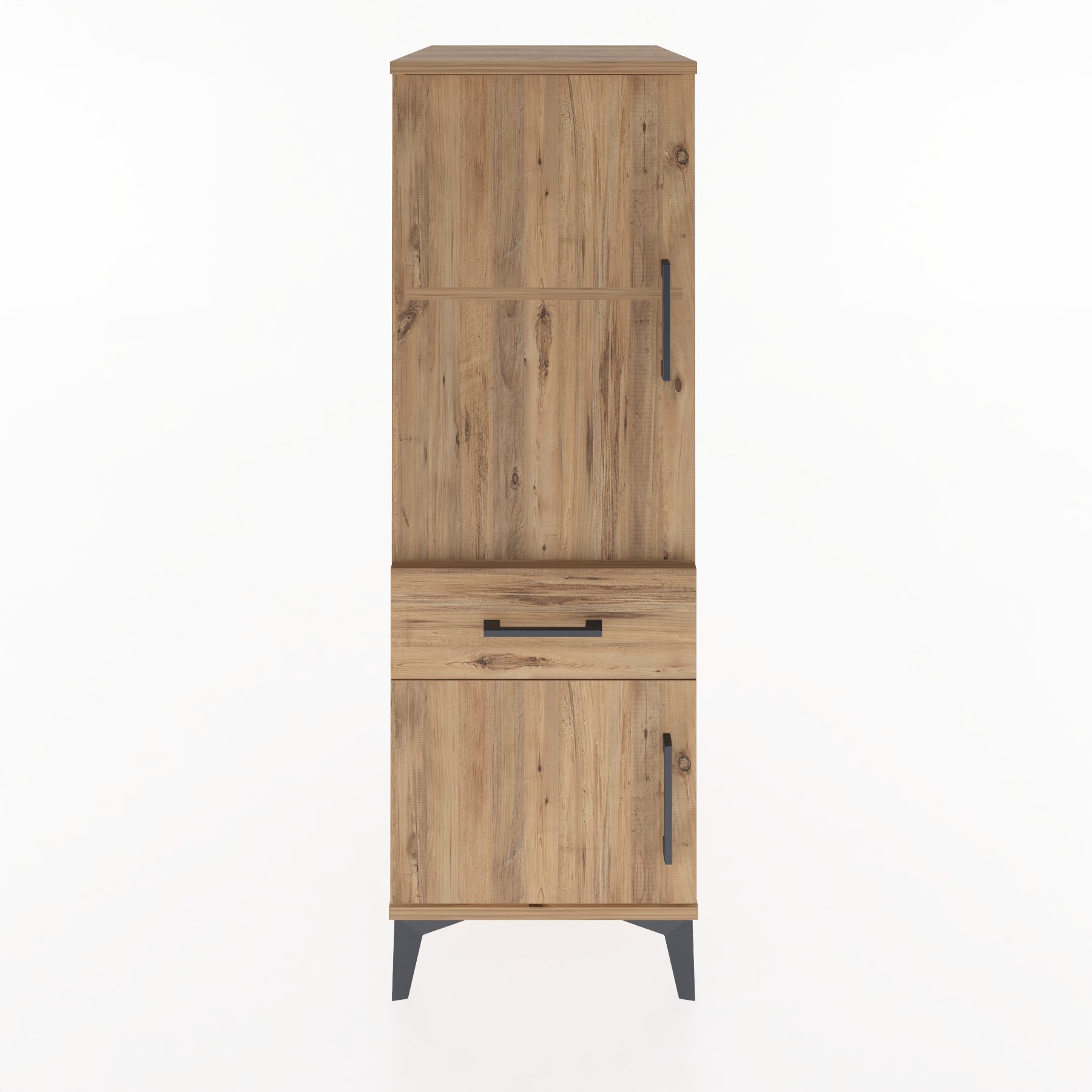 Woodntry Modular Cabinet Pine 44x59x122 cm with Doors and Drawers KC44-3