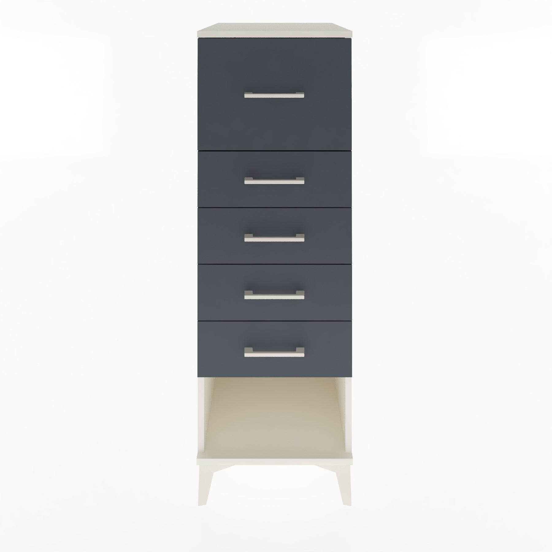 Woodntry Modular Cabinet Moonstone 44x30x122 cm with Drawers and Shelves CR95-1