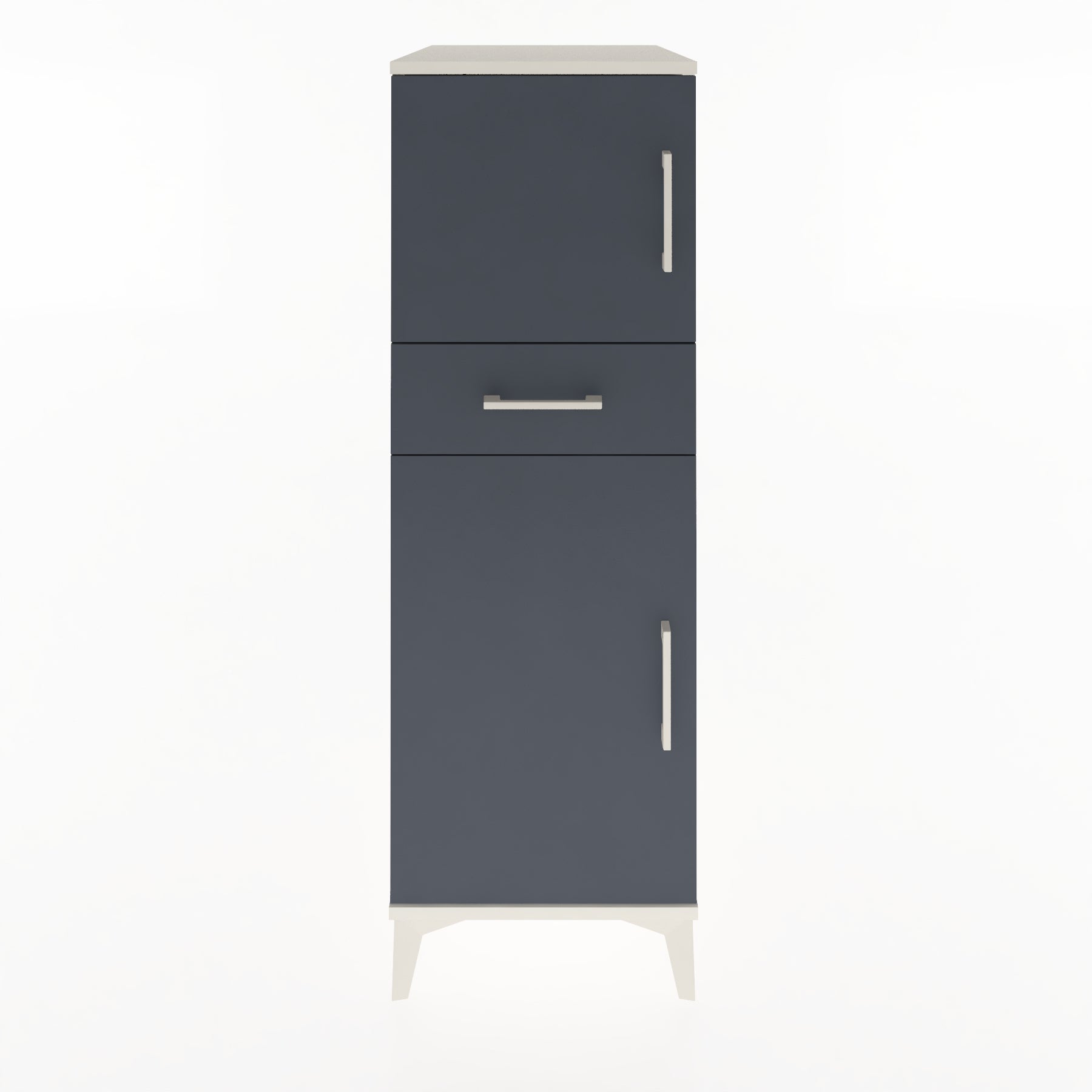 Woodntry Modular Cabinet Moonstone 44x59x122 cm with Doors and Drawers KC45-1