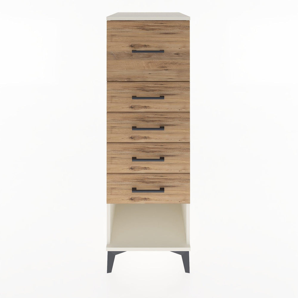 Woodntry Modular Cabinet Moonstone 44x30x122 cm with Drawers and Shelves CR95-1