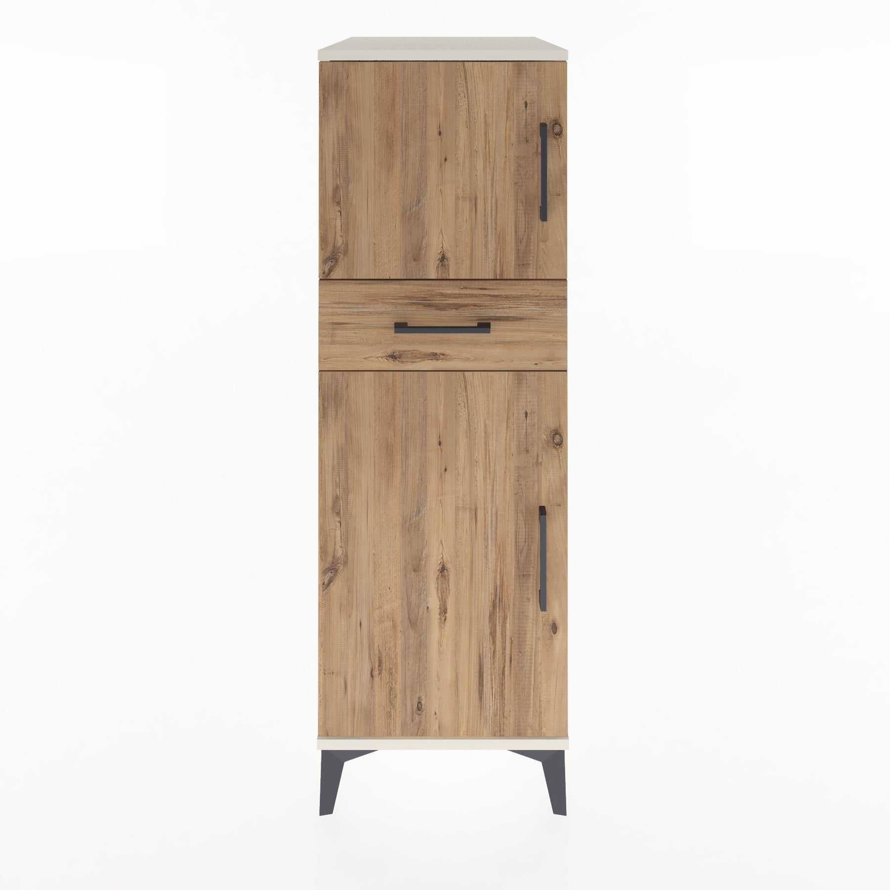 Woodntry Modular Cabinet Moonstone 44x59x122 cm with Doors and Drawers KC45-1