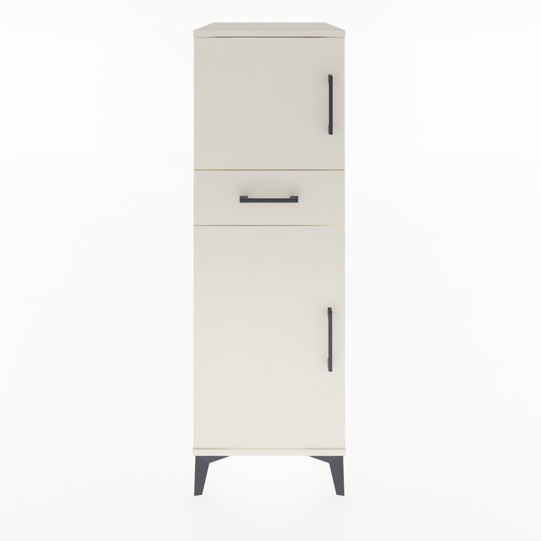 Woodntry Modular Cabinet Moonstone 44x59x122 cm with Doors and Drawers KC45-1