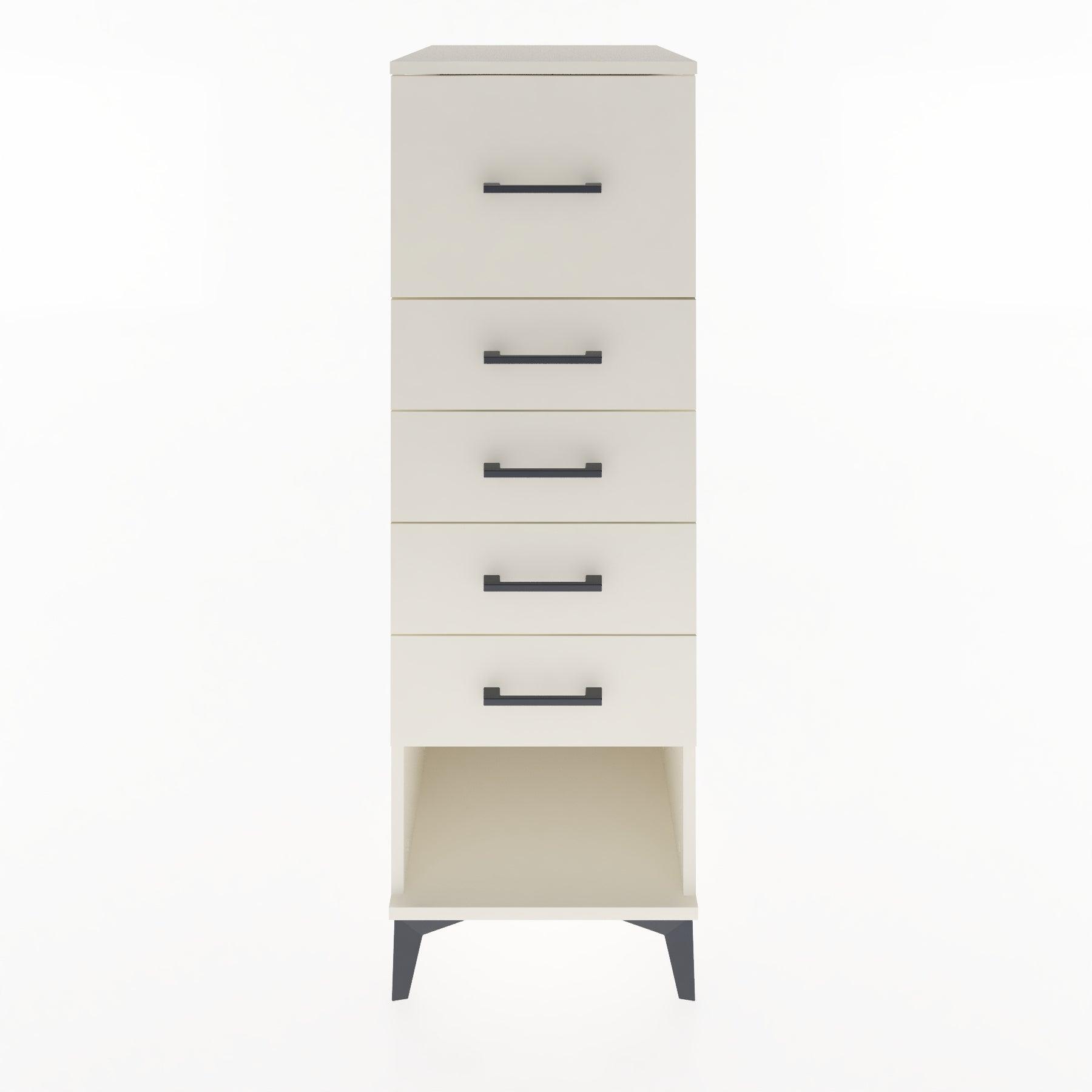 Woodntry Modular Cabinet Moonstone 44x30x122 cm with Drawers and Shelves CR95-1