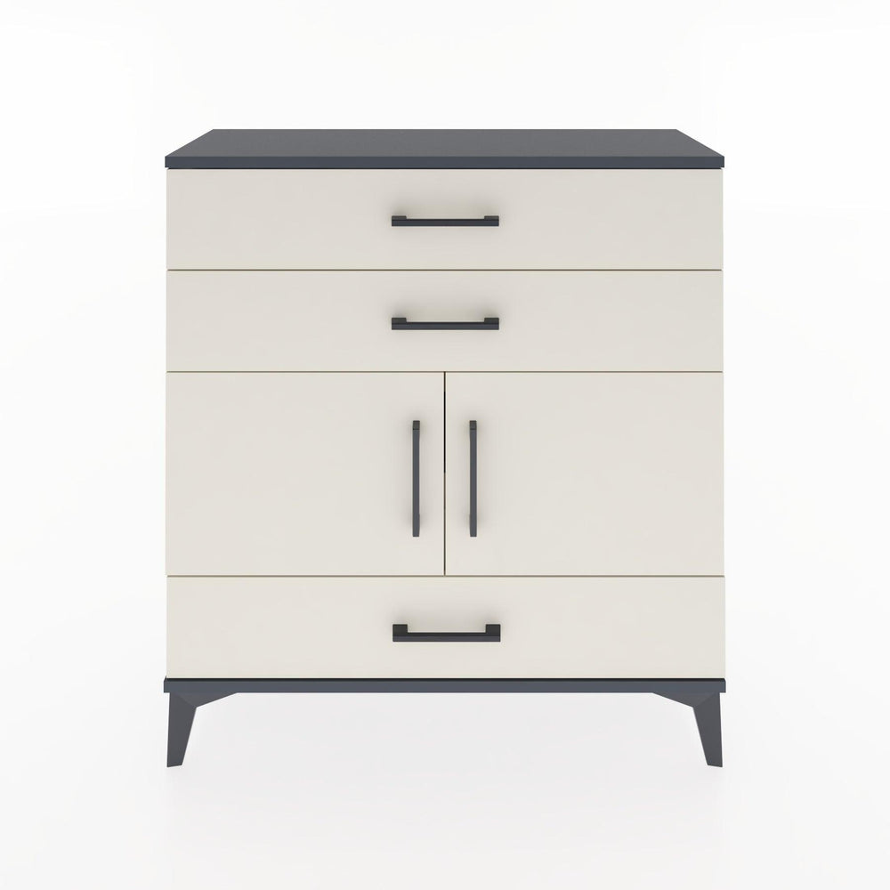 Woodntry Modular Dresser Anthracite 88x30x84 cm with Cover and Drawer KC45-2