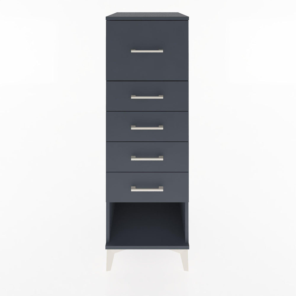 Woodntry Modular Cabinet Anthracite 44x30x122 cm with Drawers and Shelves CR95-2