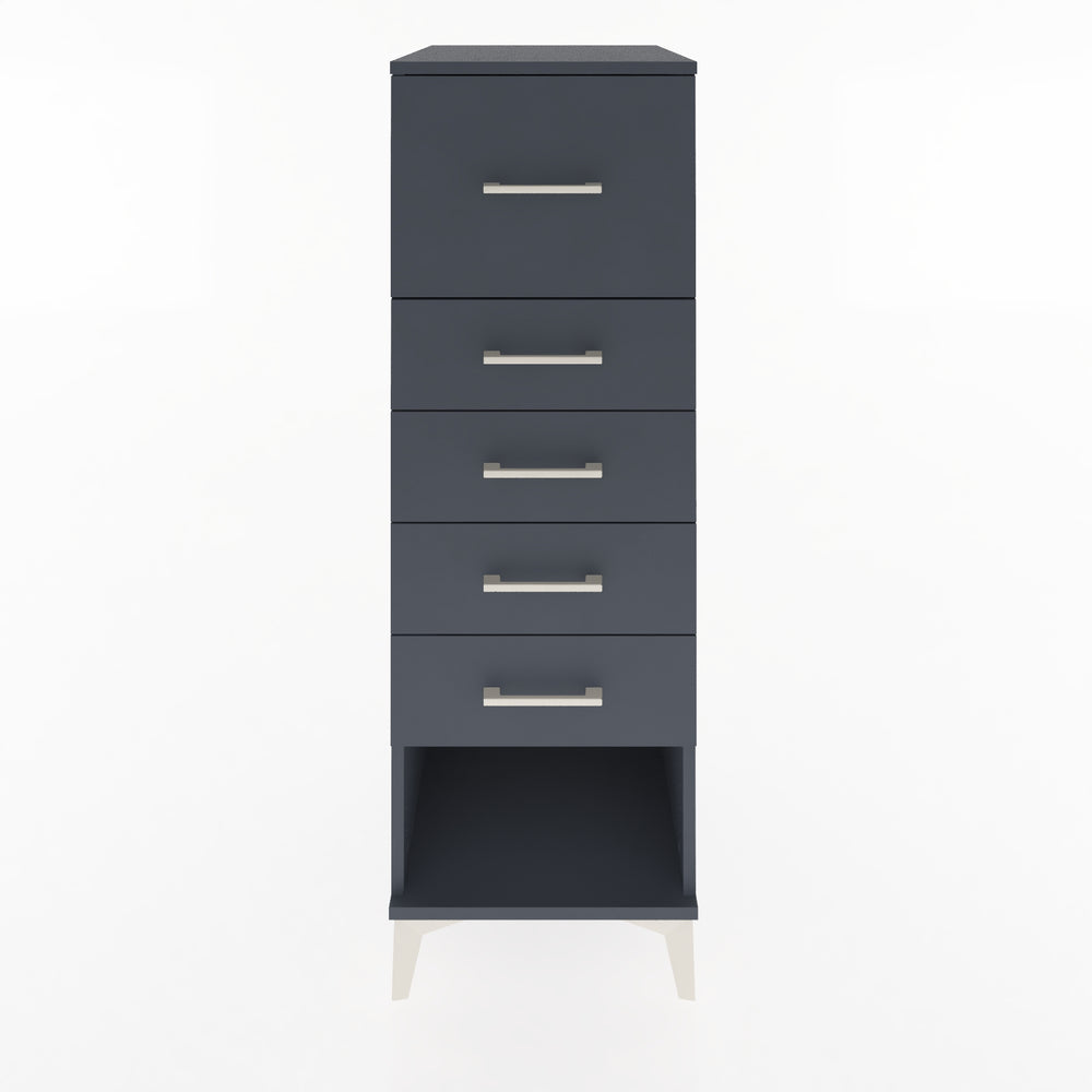 Woodntry Modular Cabinet Anthracite 44x59x122 cm with Drawers and Shelves CR95-2