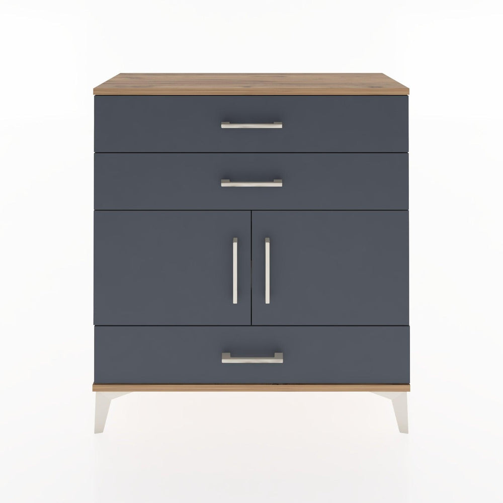 Woodntry Modüler Şifonyer Çam 88x30x84 cm Kapaklı ve Çekmeceli KC45-3