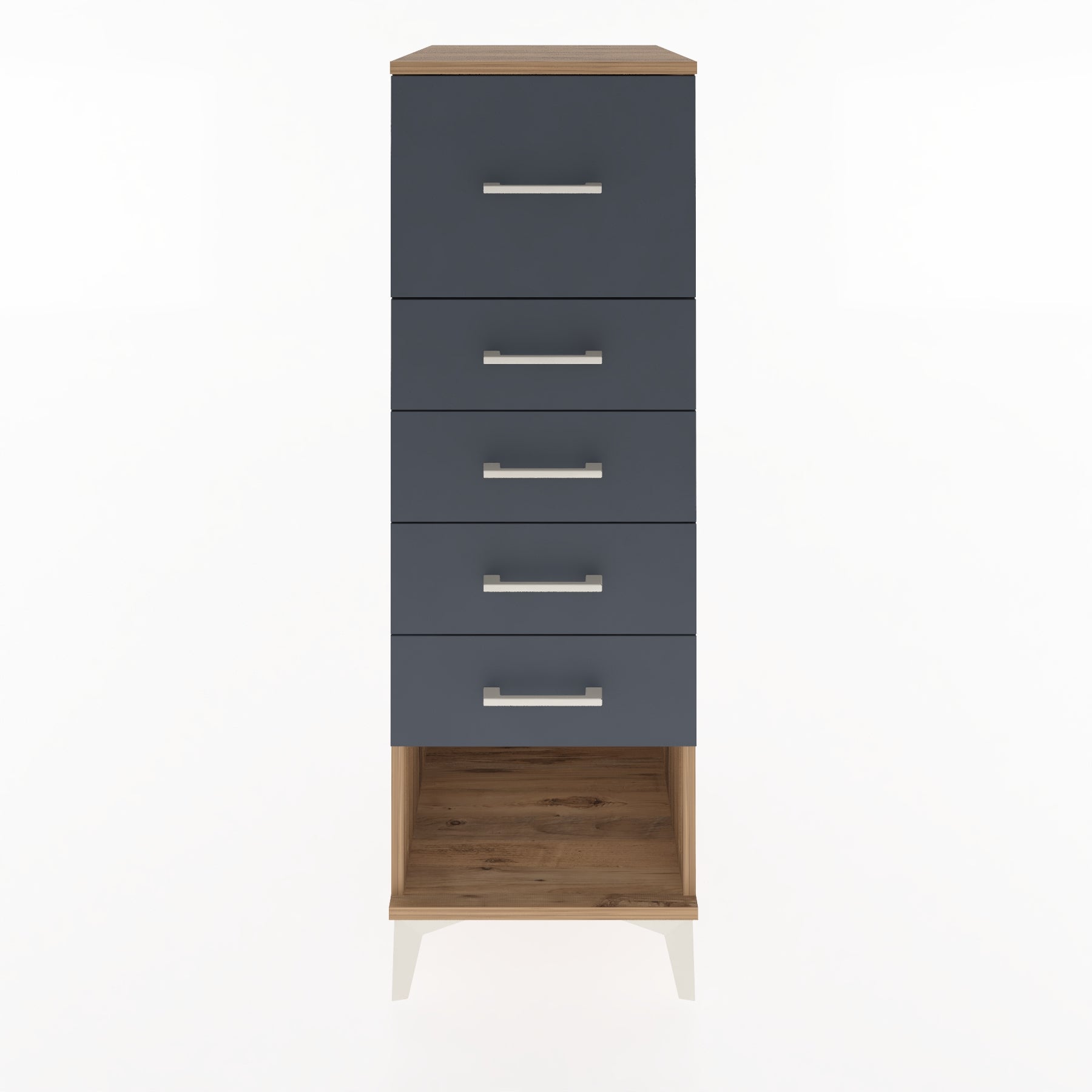Woodntry Modüler Dolap Çam 44x59x122 cm Çekmeceli ve Raflı CR95-3