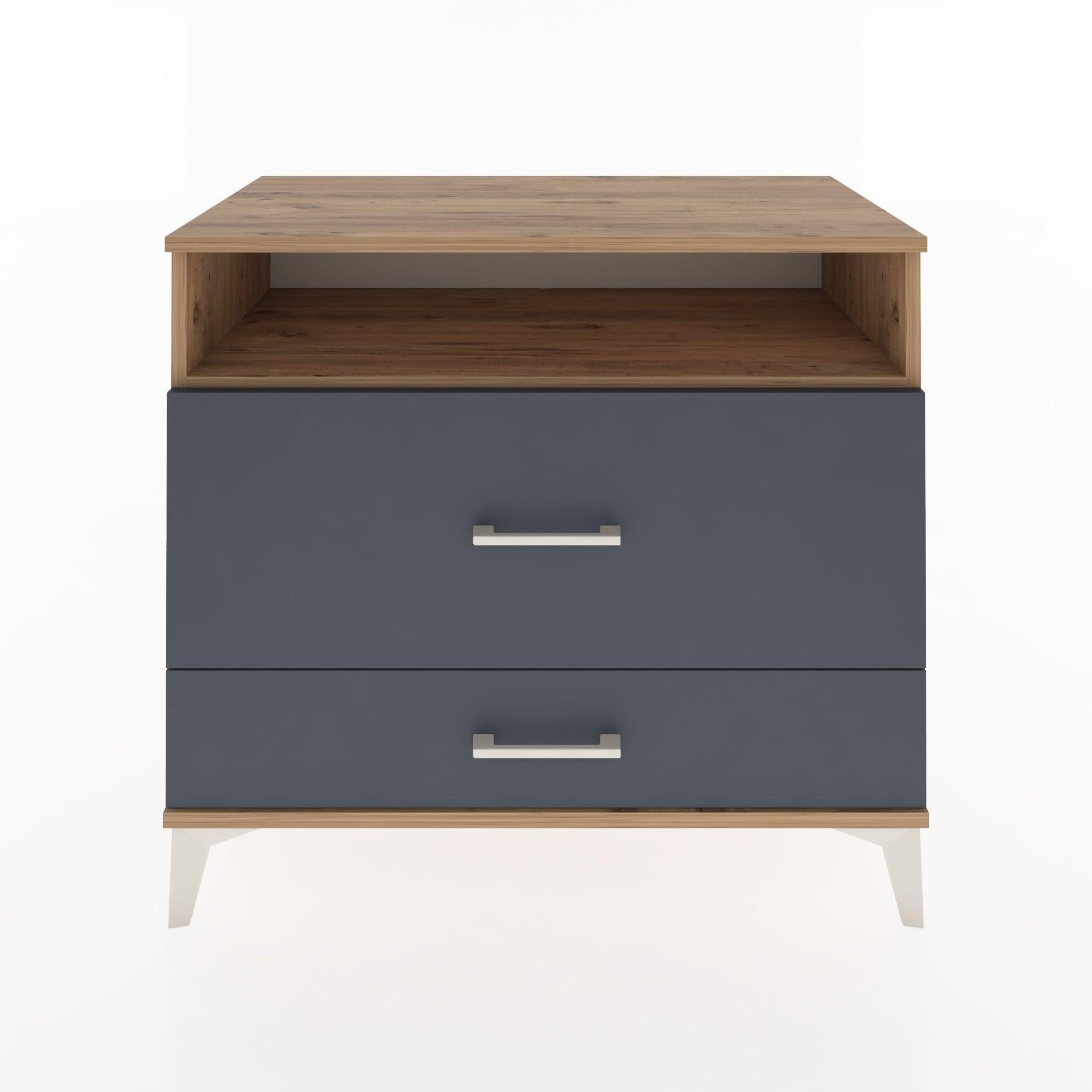 Woodntry Modüler Şifonyer Çam 88x44x68 cm Çekmeceli ve Raflı CR45-3