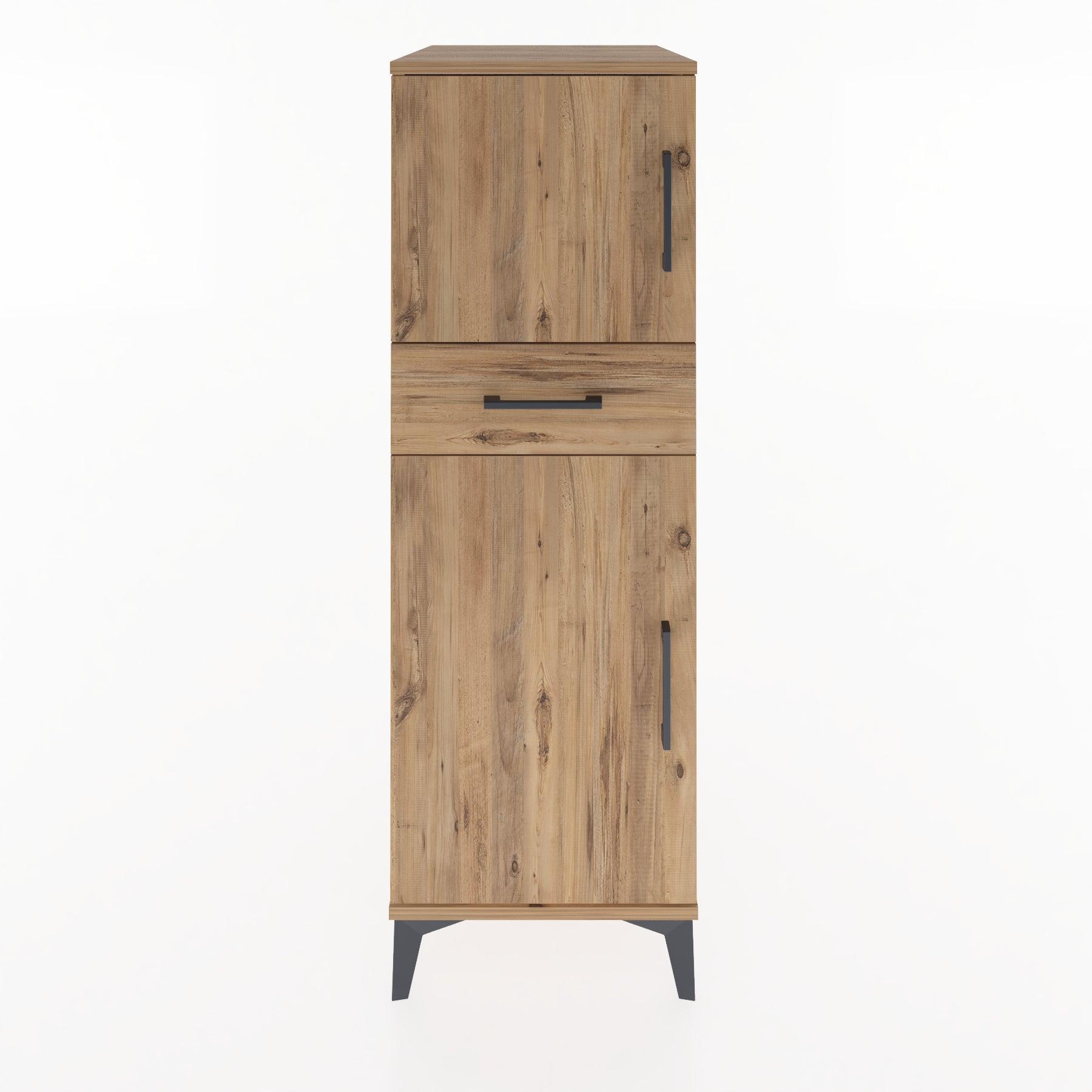 Woodntry Modular Cabinet Pine 44x30x122 cm with Doors and Drawers KC45-3