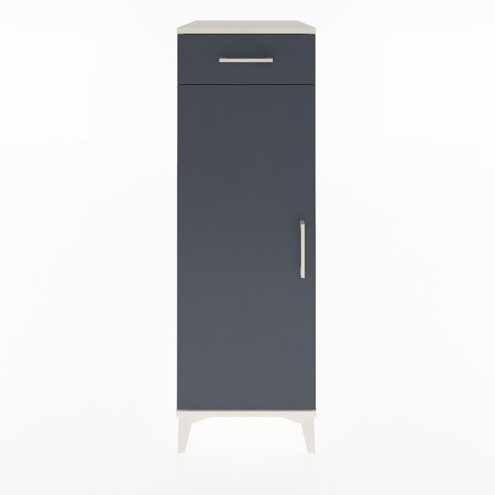 Woodntry Modüler Dolap Aytaşı 44x30x122 cm Kapaklı ve Çekmeceli KC46-1