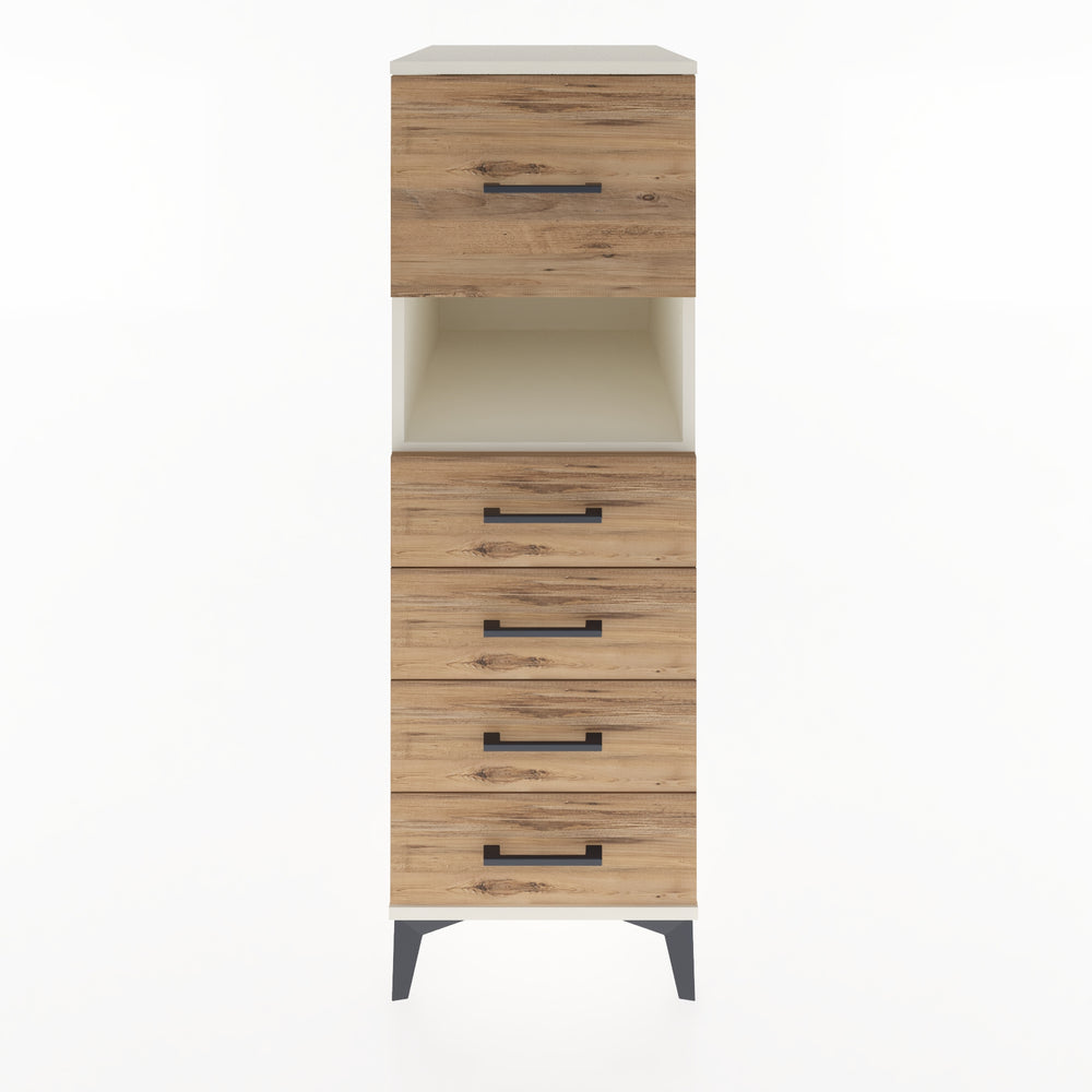 Woodntry Modular Cabinet Moonstone 44x59x122 cm with Drawers and Shelves CR96-1
