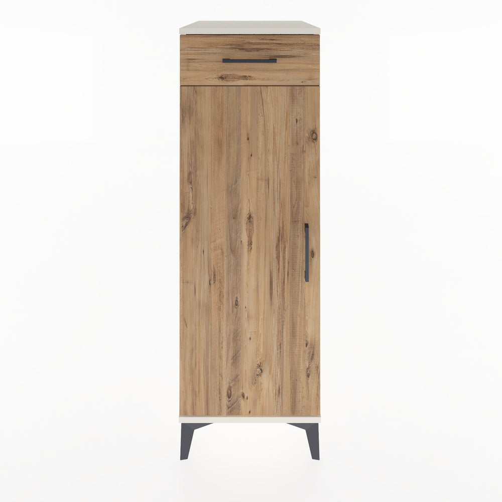 Woodntry Modular Cabinet Moonstone 44x59x122 cm with Doors and Drawers KC46-1