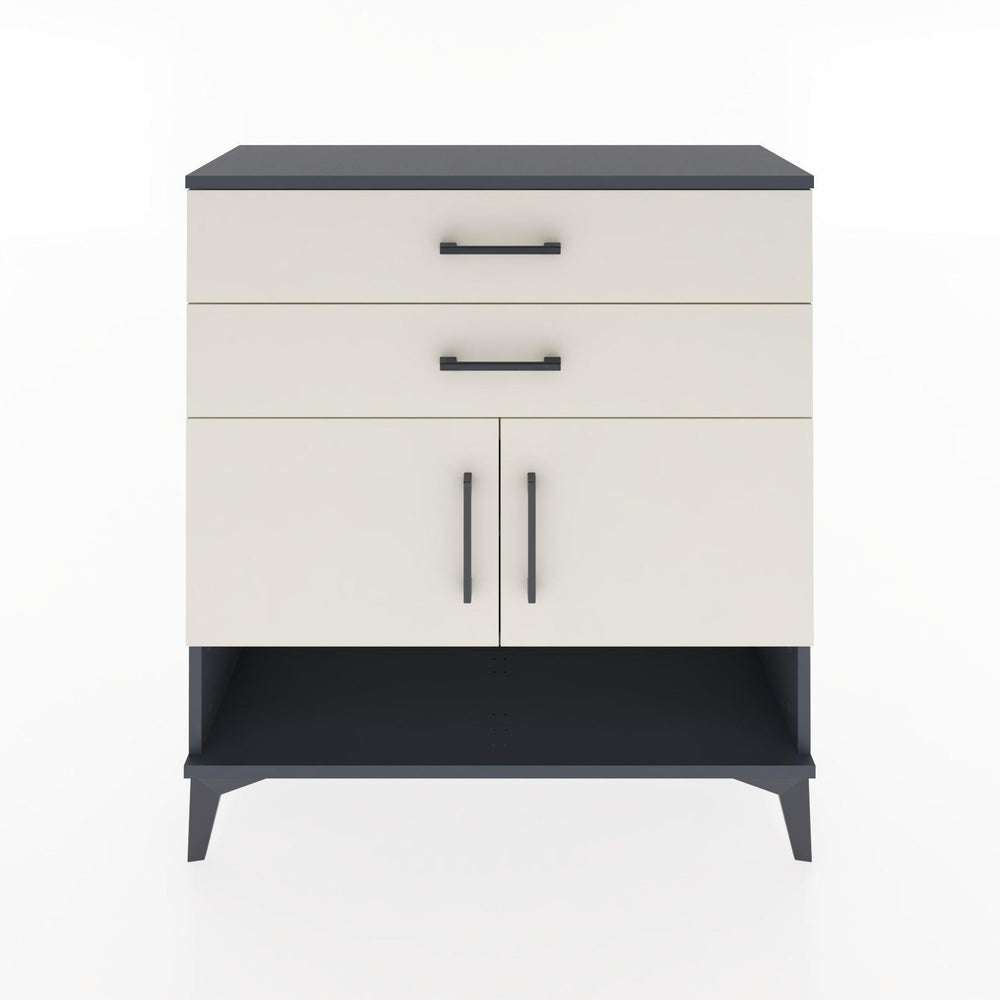 Woodntry Modüler Şifonyer Antrasit 88x30x84 cm Fonksiyonel F46-2