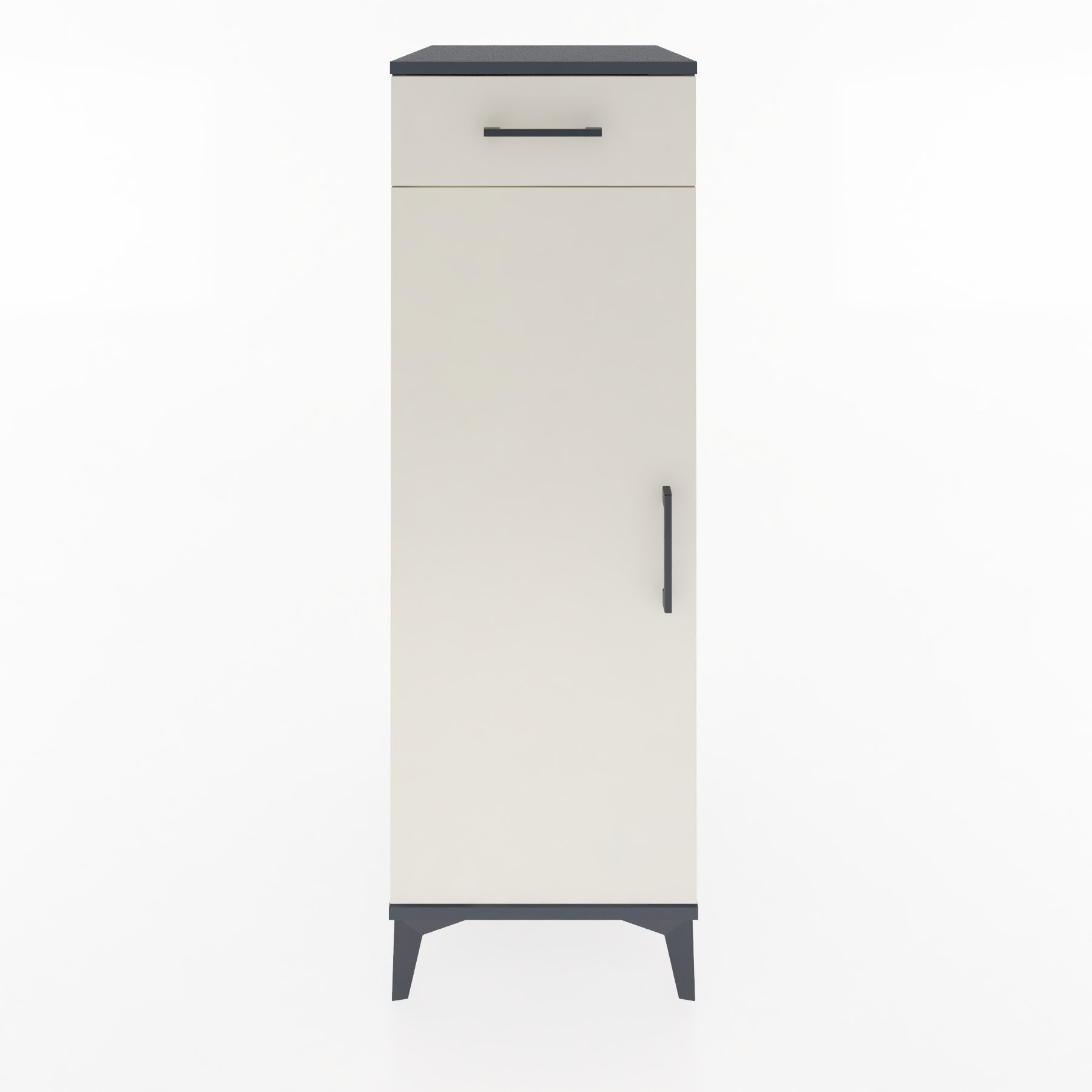 Woodntry Modular Cabinet Anthracite 44x59x122 cm with Doors and Drawers KC46-2