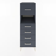 Woodntry Modular Cabinet Anthracite 44x30x122 cm with Drawers and Shelves CR96-2