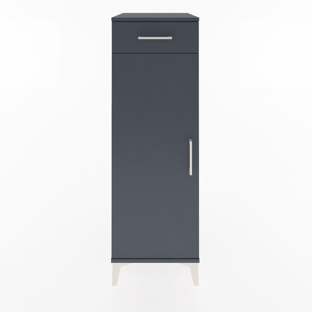 Woodntry Modular Cabinet Anthracite 44x30x122 cm with Doors and Drawers KC46-2
