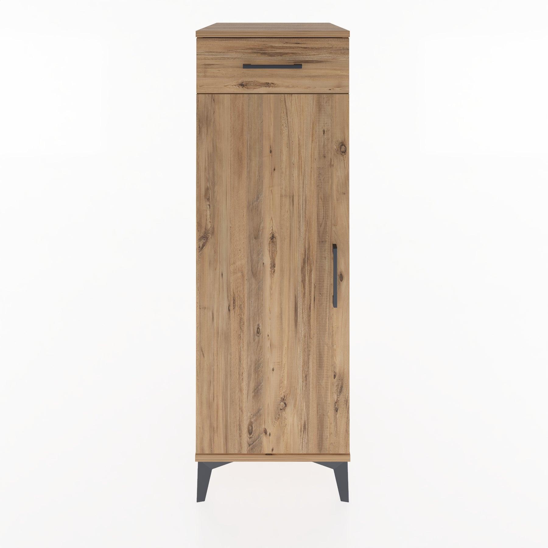 Woodntry Modular Cabinet Pine 44x30x122 cm with Doors and Drawers KC46-3