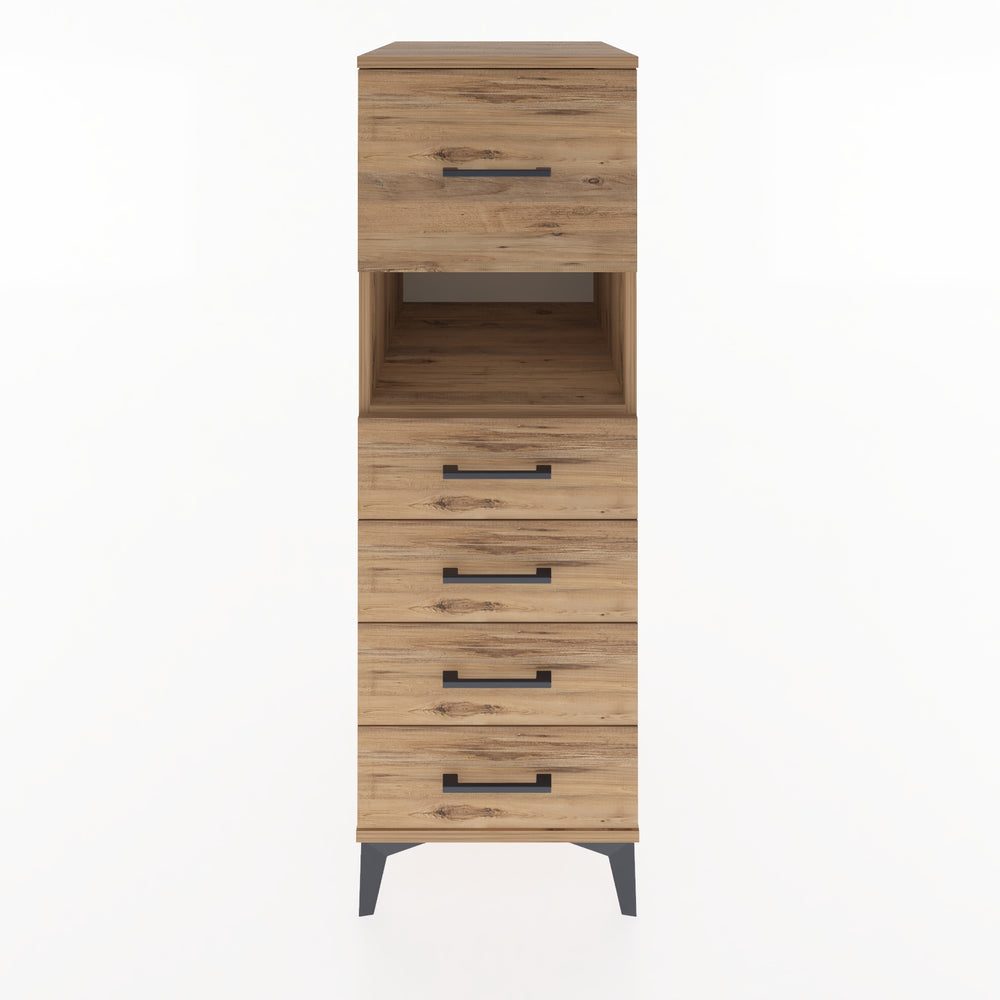 Woodntry Modular Cabinet Pine 44x59x122 cm with Drawers and Shelves CR96-3