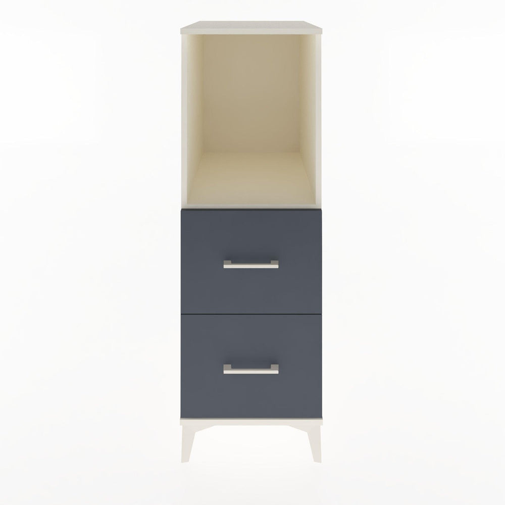 Woodntry Modular Cabinet Moonstone 44x30x122 cm with Drawers and Shelves CR97-1
