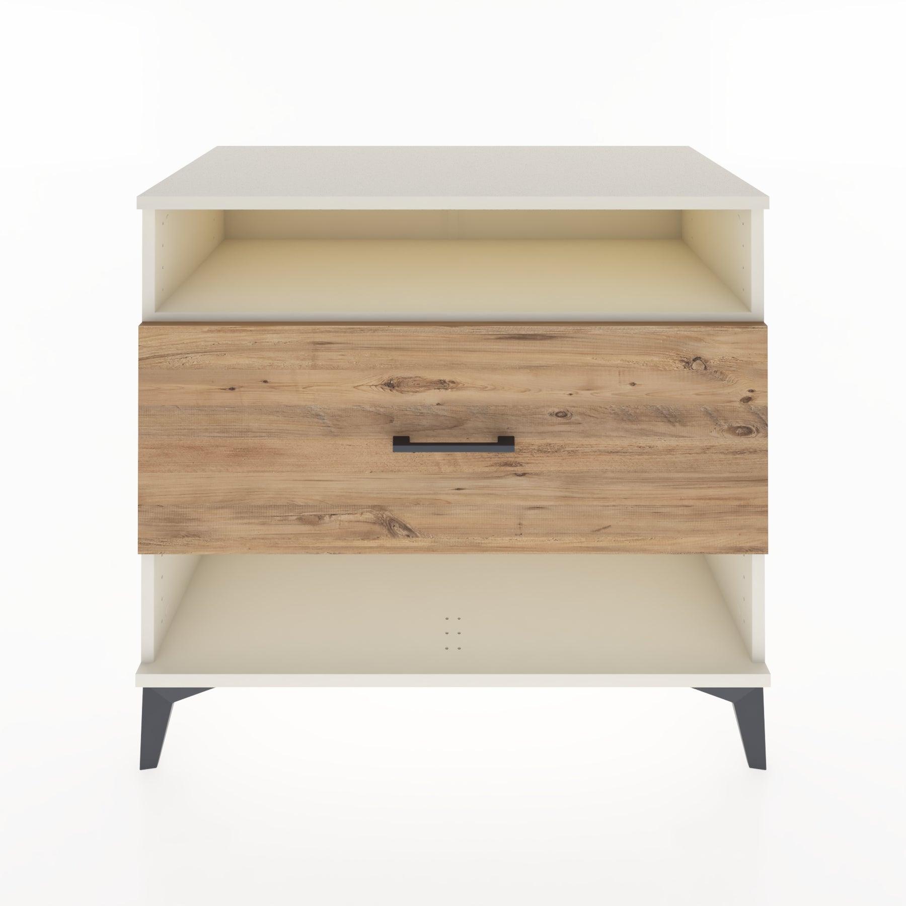 Woodntry Modüler Şifonyer Aytaşı 88x44x68 cm Çekmeceli ve Raflı CR47-1