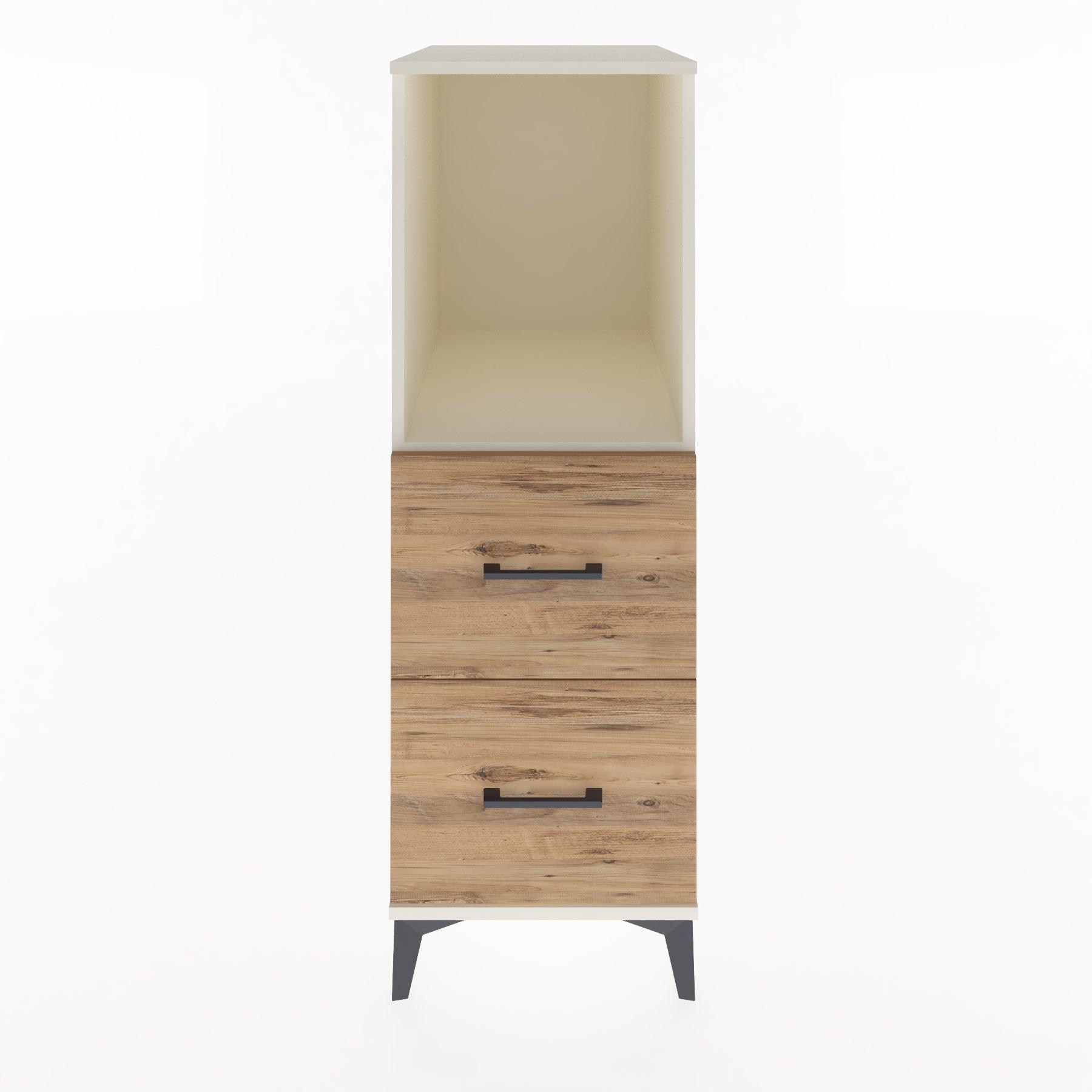 Woodntry Modular Cabinet Moonstone 44x30x122 cm with Drawers and Shelves CR97-1