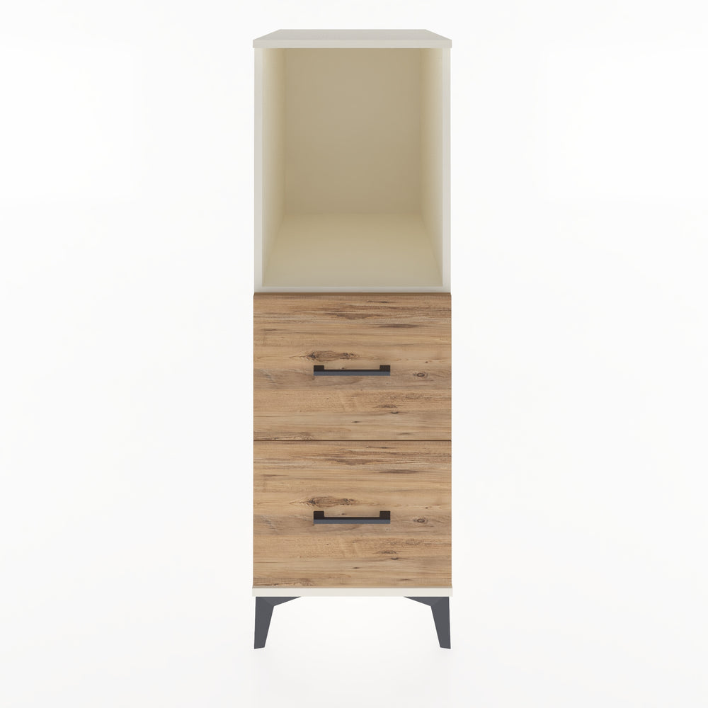 Woodntry Modular Cabinet Moonstone 44x59x122 cm with Drawers and Shelves CR97-1