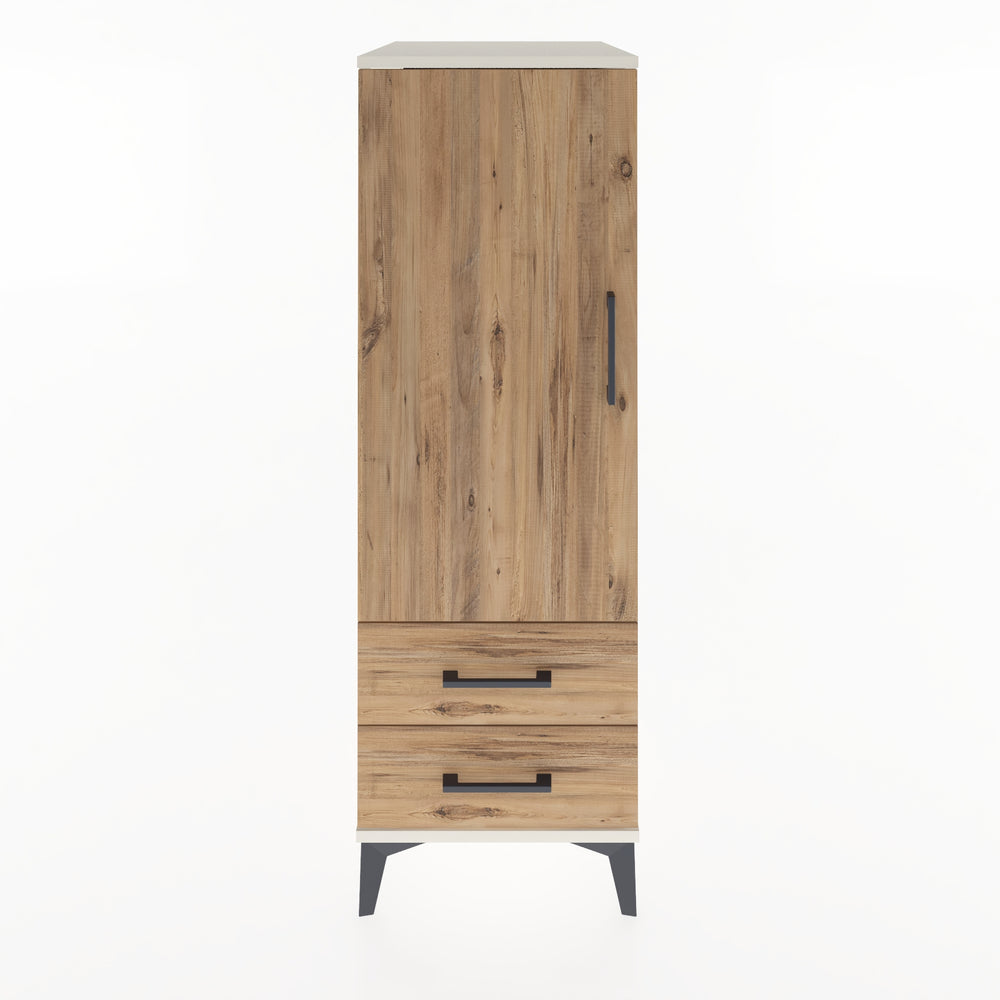Woodntry Modular Cabinet Moonstone 44x59x122 cm with Doors and Drawers KC47-1