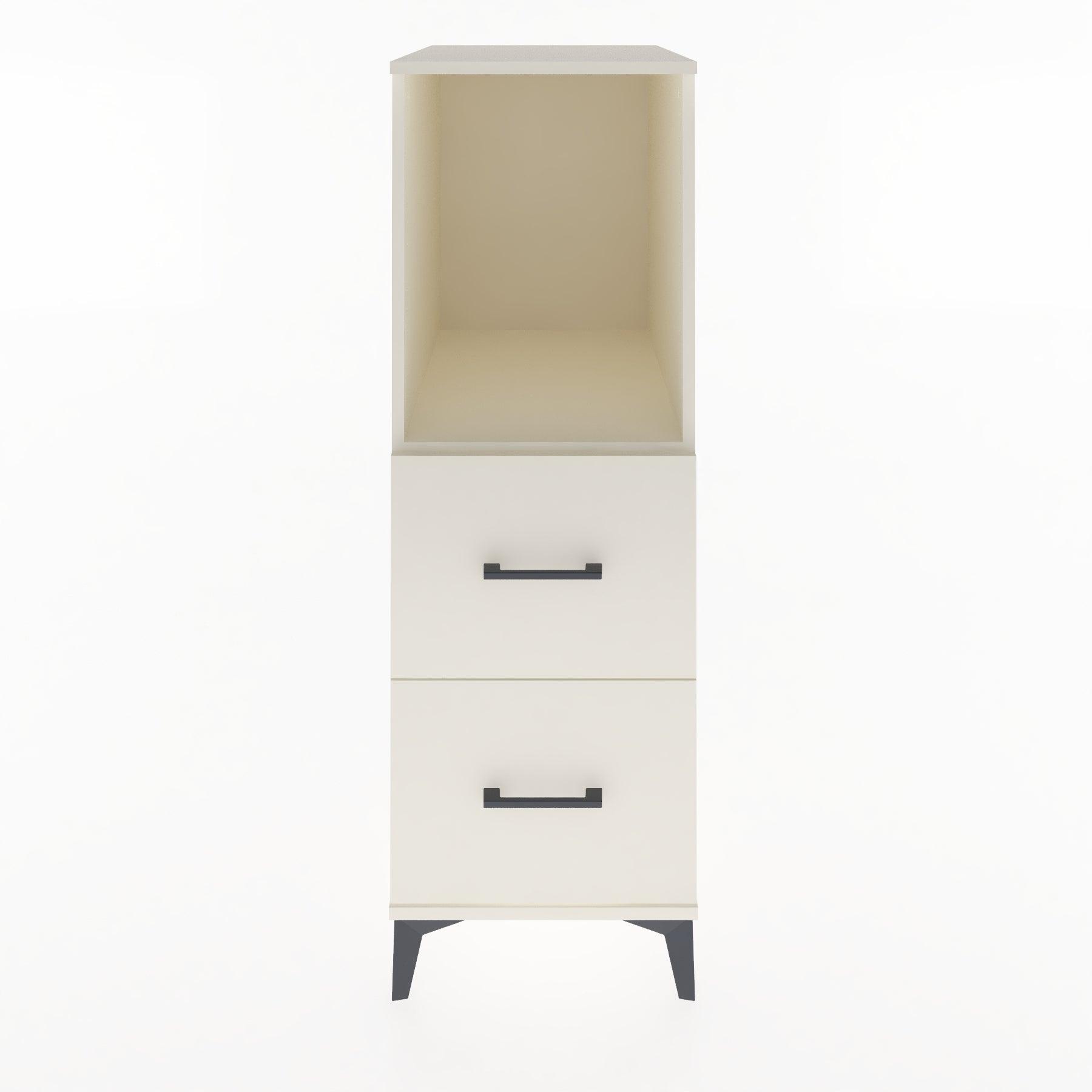 Woodntry Modular Cabinet Moonstone 44x30x122 cm with Drawers and Shelves CR97-1