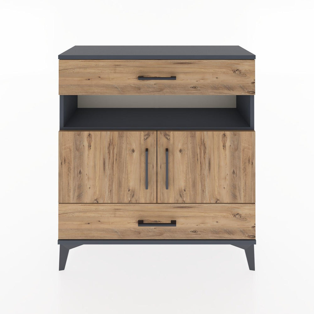 Woodntry Modular Dresser Anthracite 88x30x84 cm Functional F47-2