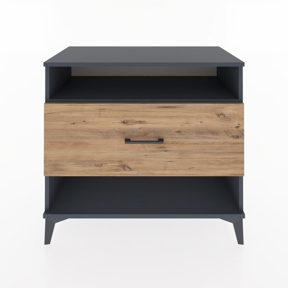 Woodntry Modular Dresser Anthracite 88x44x68 cm with Drawers and Shelves CR47-2