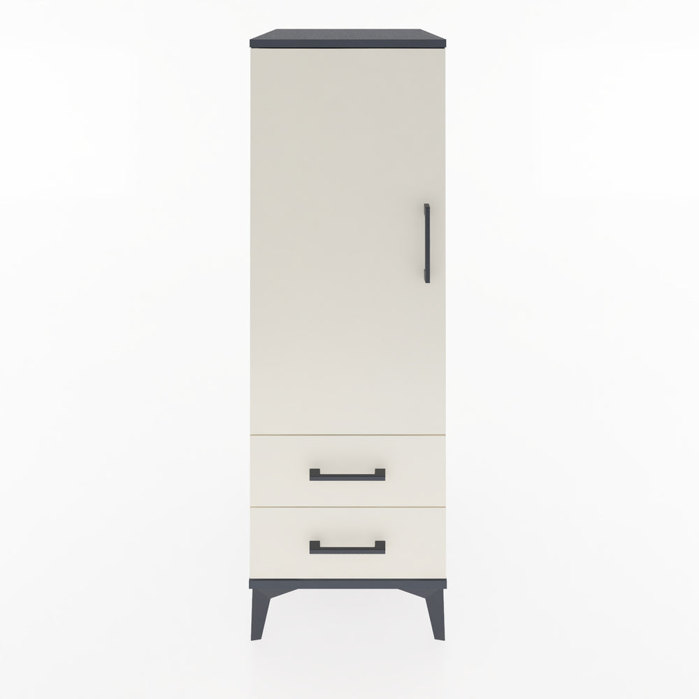 Woodntry Modular Cabinet Anthracite 44x59x122 cm with Doors and Drawers KC47-2