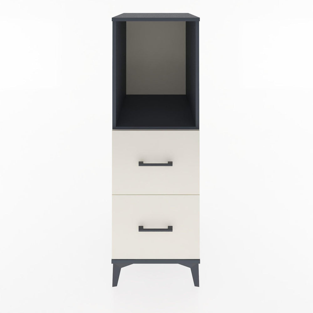 Woodntry Modular Cabinet Anthracite 44x30x122 cm with Drawers and Shelves CR97-2