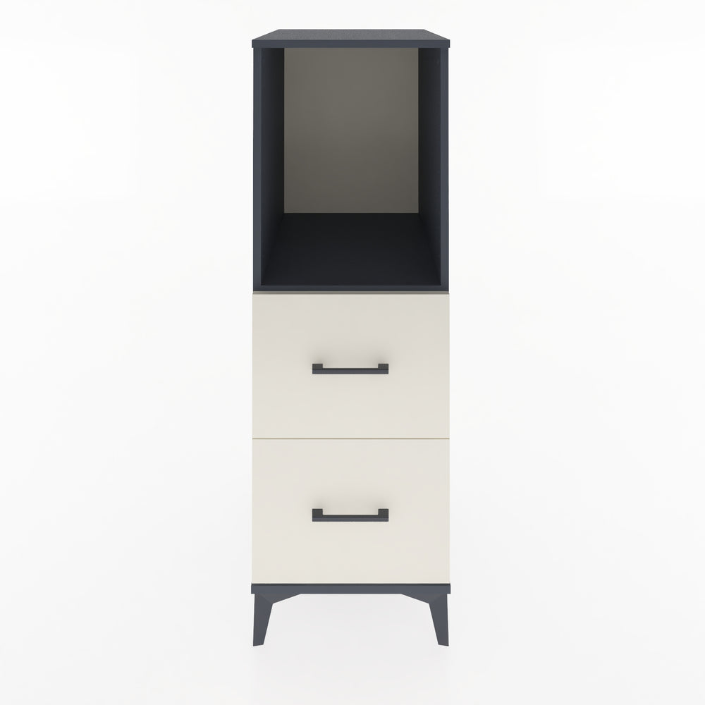 Woodntry Modular Cabinet Anthracite 44x59x122 cm with Drawers and Shelves CR97-2