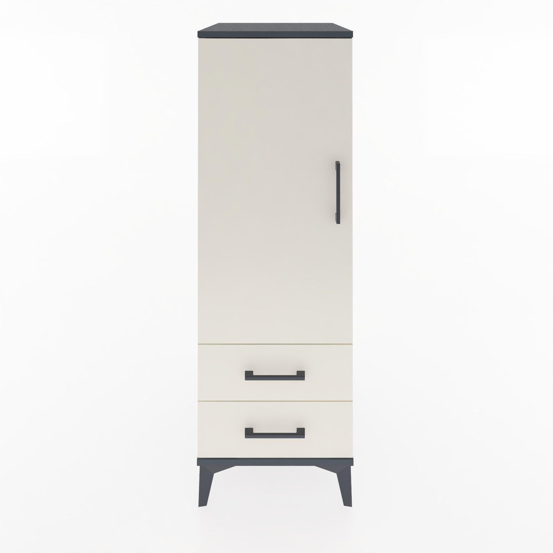 Woodntry Modular Cabinet Anthracite 44x30x122 cm with Doors and Drawers KC47-2