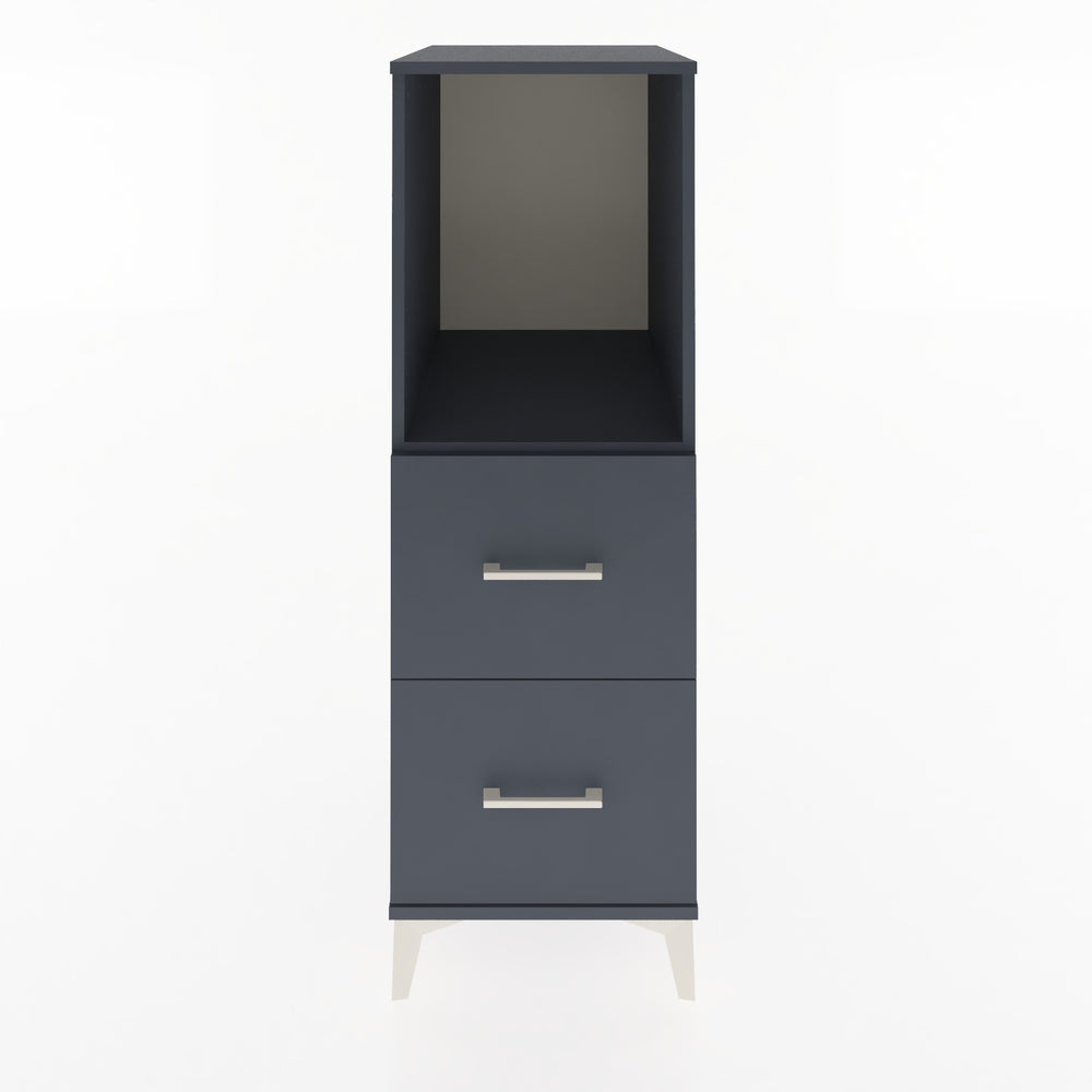 Woodntry Modular Cabinet Anthracite 44x59x122 cm with Drawers and Shelves CR97-2