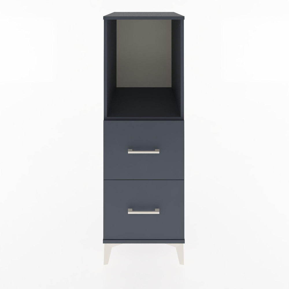 Woodntry Modular Cabinet Anthracite 44x30x122 cm with Drawers and Shelves CR97-2