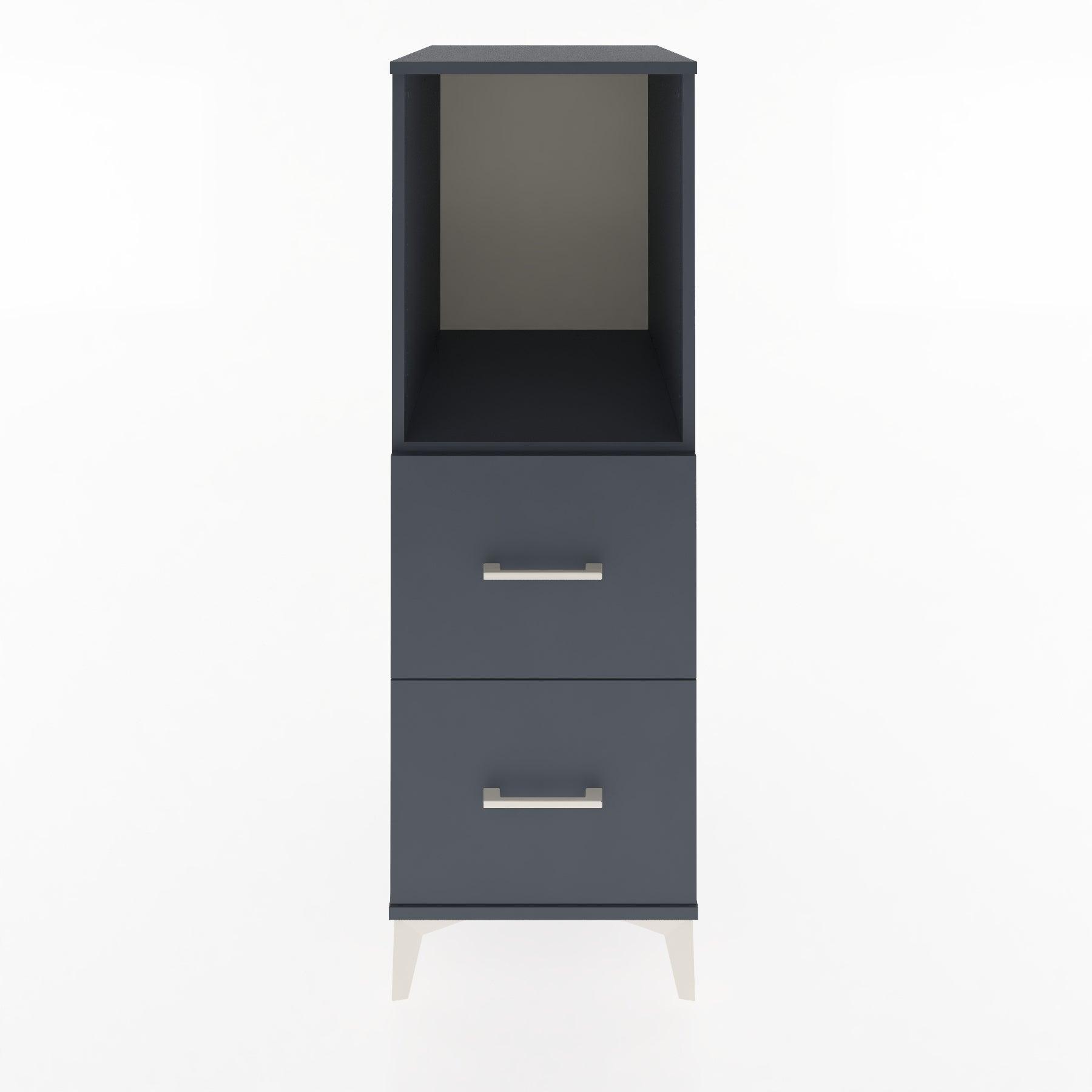 Woodntry Modular Cabinet Anthracite 44x30x122 cm with Drawers and Shelves CR97-2