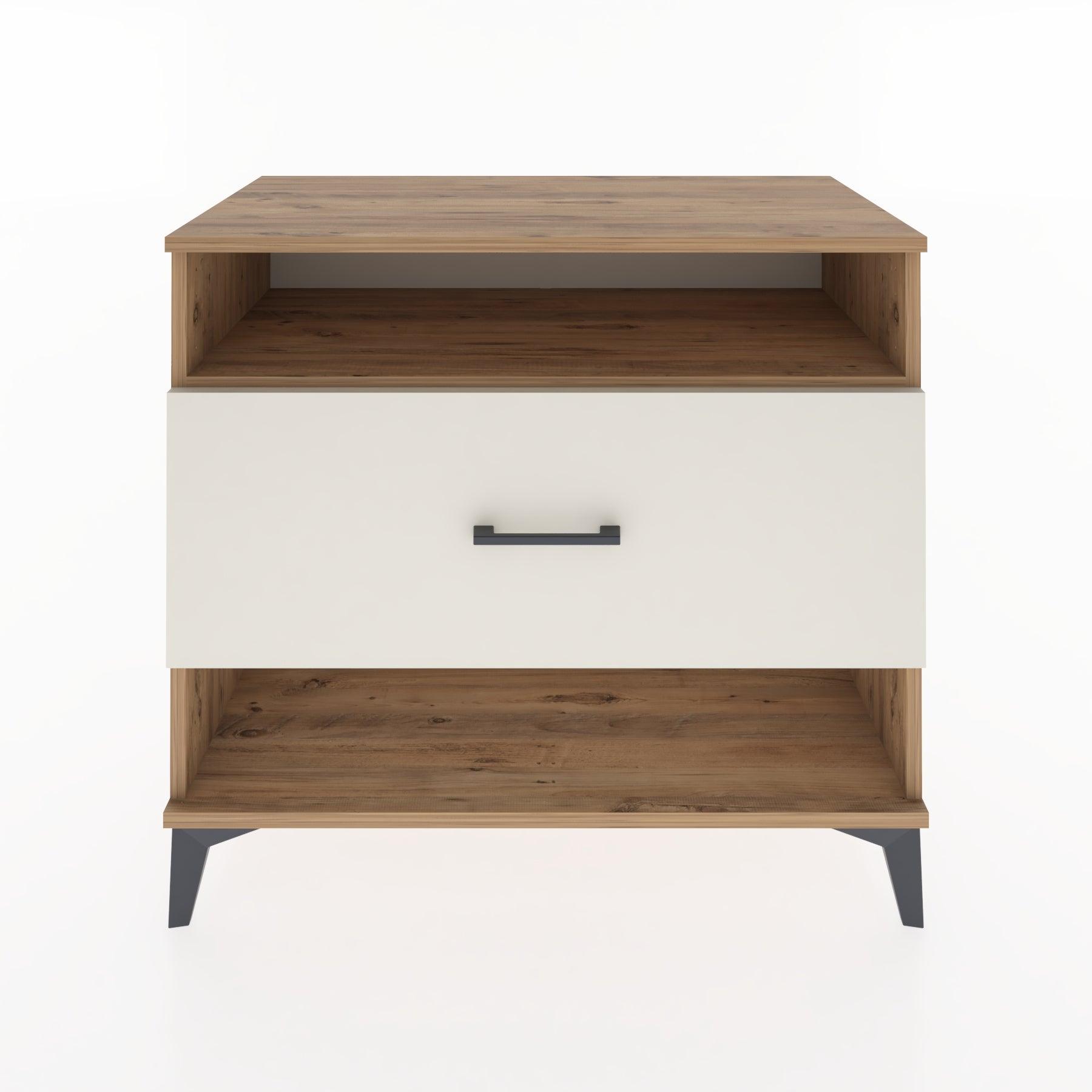 Woodntry Modüler Şifonyer Çam 88x44x68 cm Çekmeceli ve Raflı CR47-3