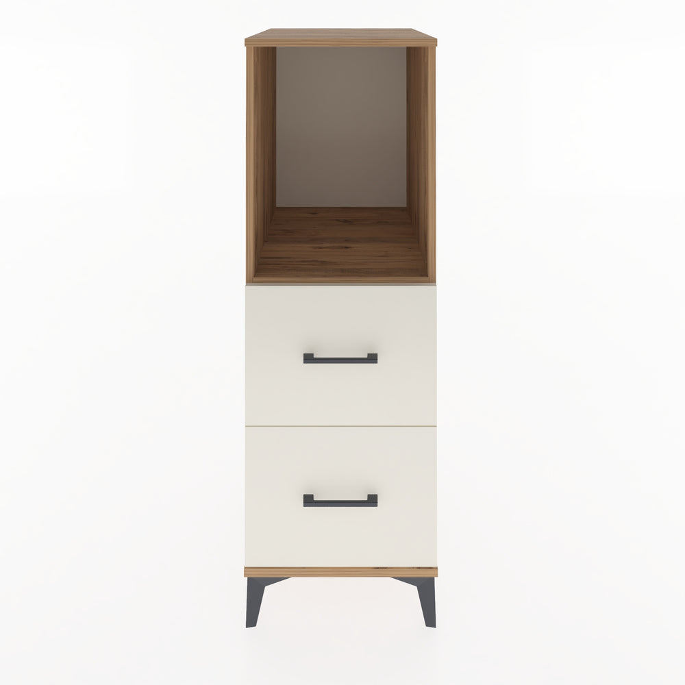 Woodntry Modüler Dolap Çam 44x59x122 cm Çekmeceli ve Raflı CR97-3