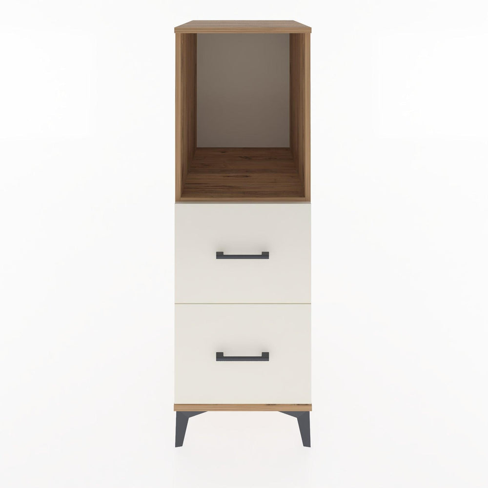 Woodntry Modüler Dolap Çam 44x30x122 cm Çekmeceli ve Raflı CR97-3