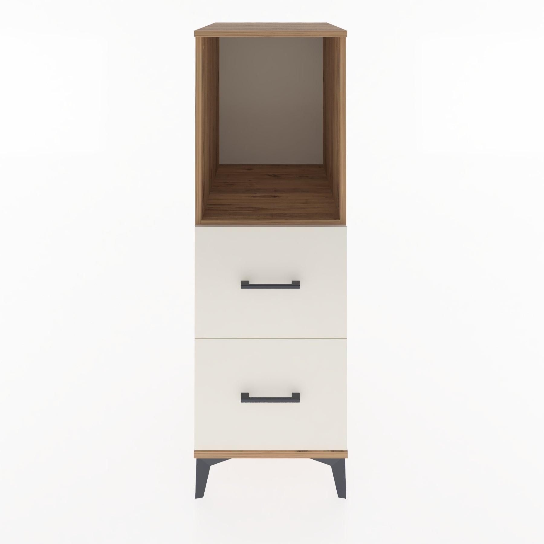 Woodntry Modüler Dolap Çam 44x30x122 cm Çekmeceli ve Raflı CR97-3