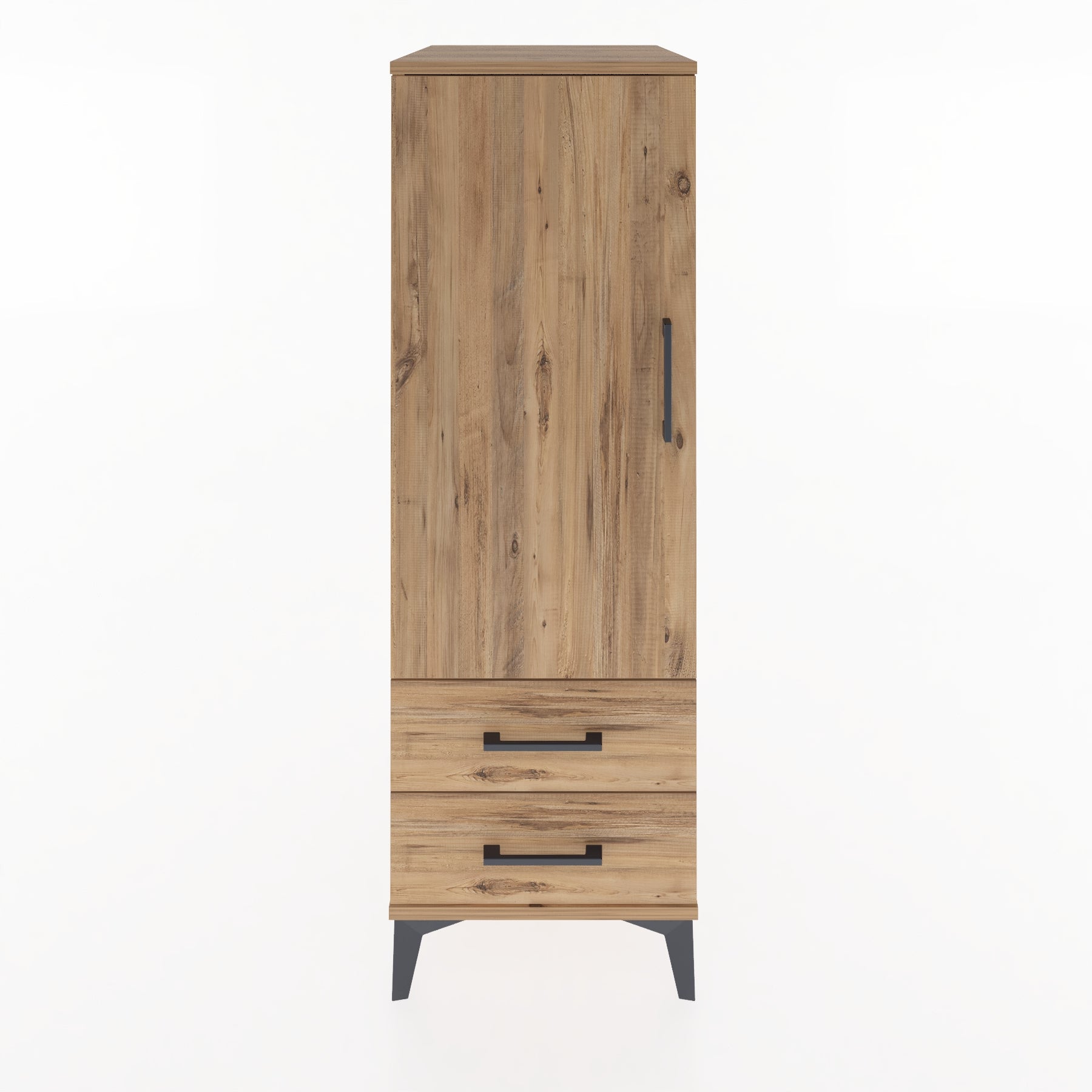 Woodntry Modular Cabinet Pine 44x59x122 cm with Doors and Drawers KC47-3