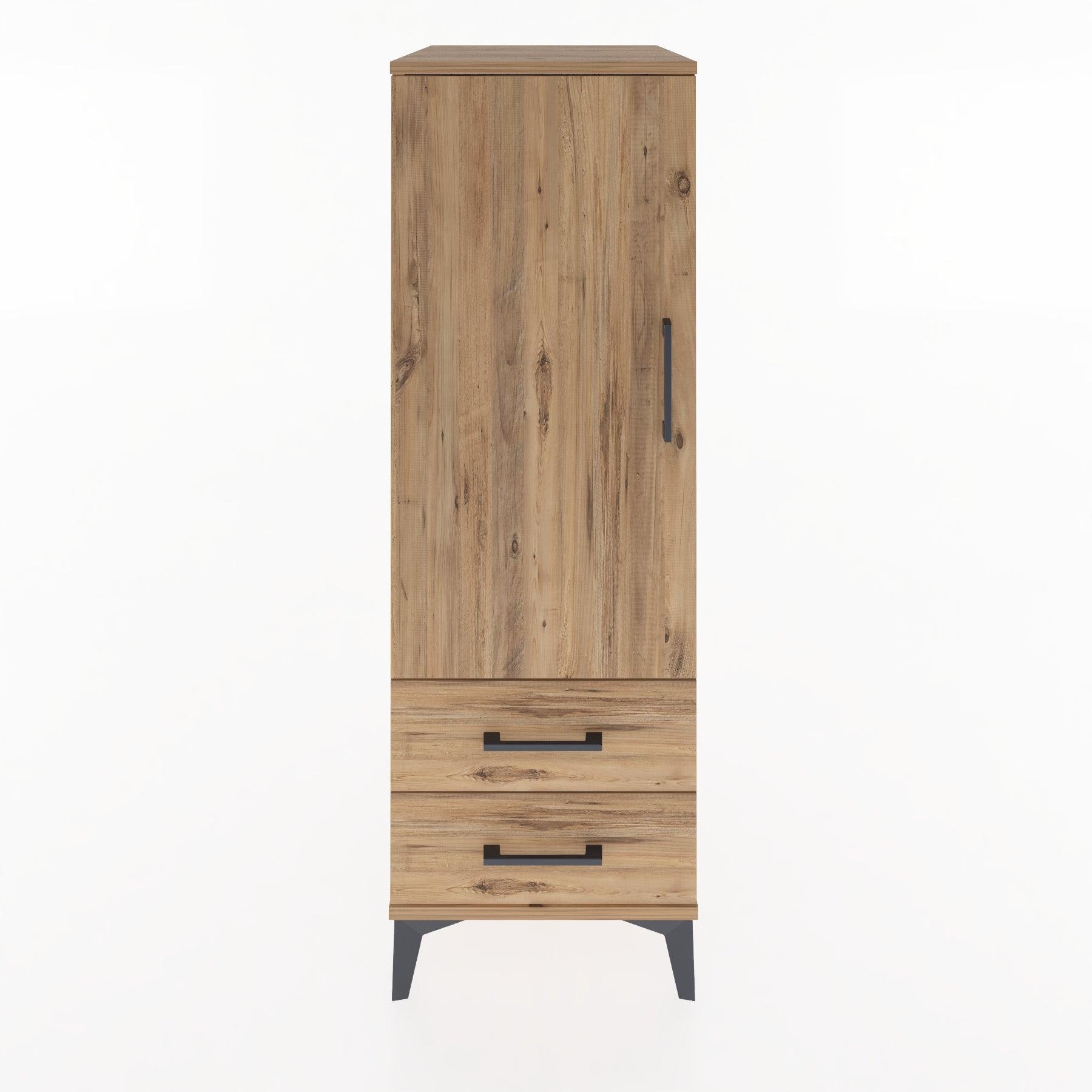 Woodntry Modular Cabinet Pine 44x30x122 cm with Doors and Drawers KC47-3