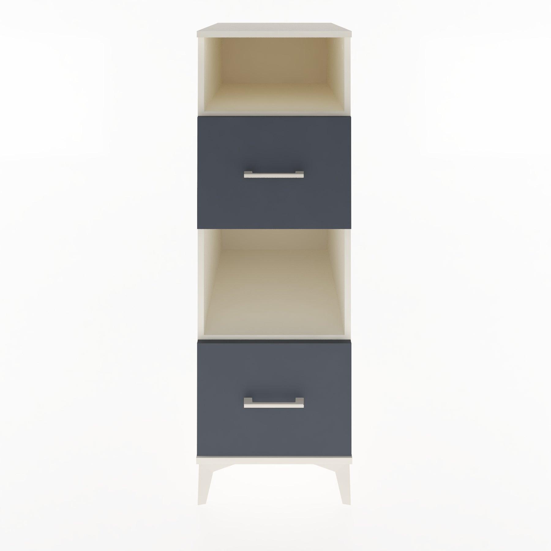 Woodntry Modular Cabinet Moonstone 44x30x122 cm with Drawers and Shelves CR98-1