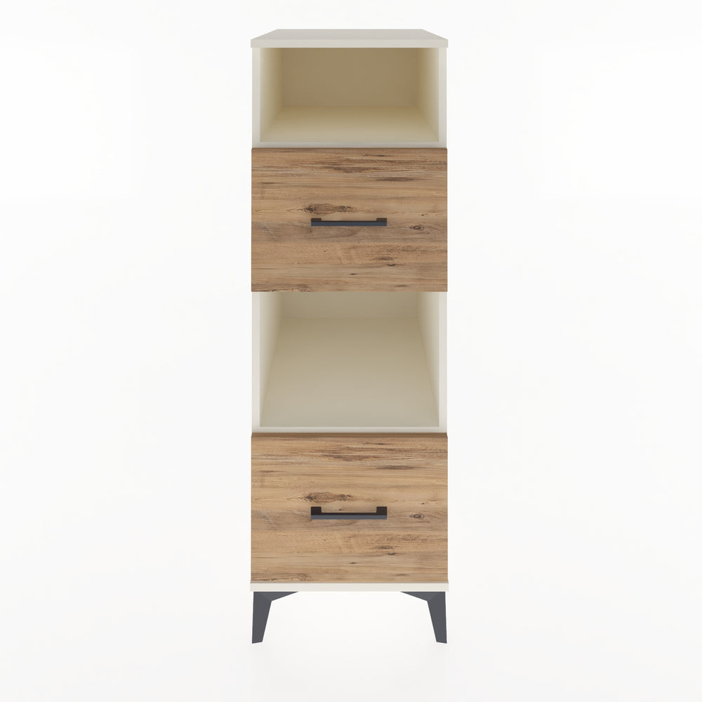 Woodntry Modüler Dolap Aytaşı 44x59x122 cm Çekmeceli ve Raflı CR98-1