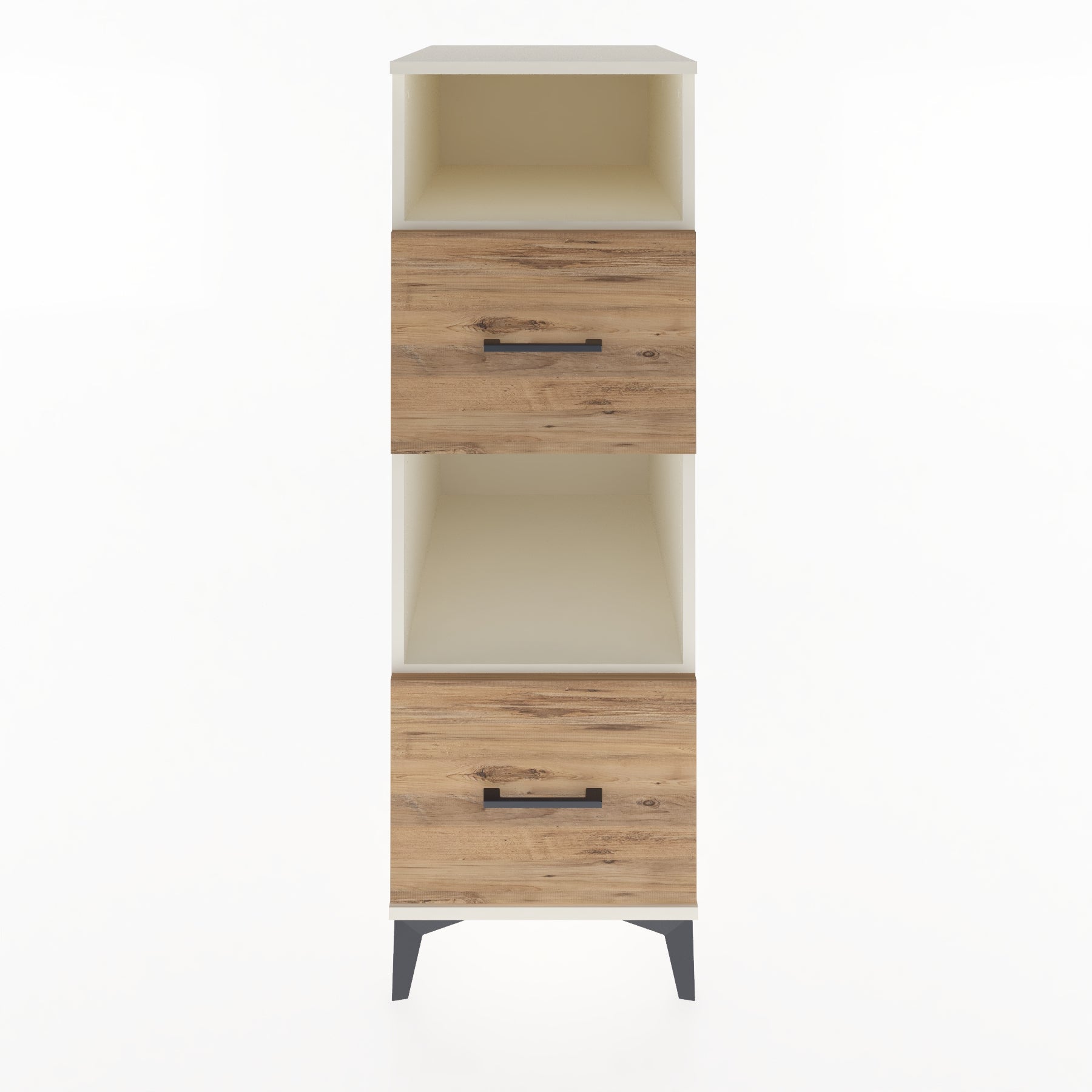 Woodntry Modular Cabinet Moonstone 44x59x122 cm with Drawers and Shelves CR98-1