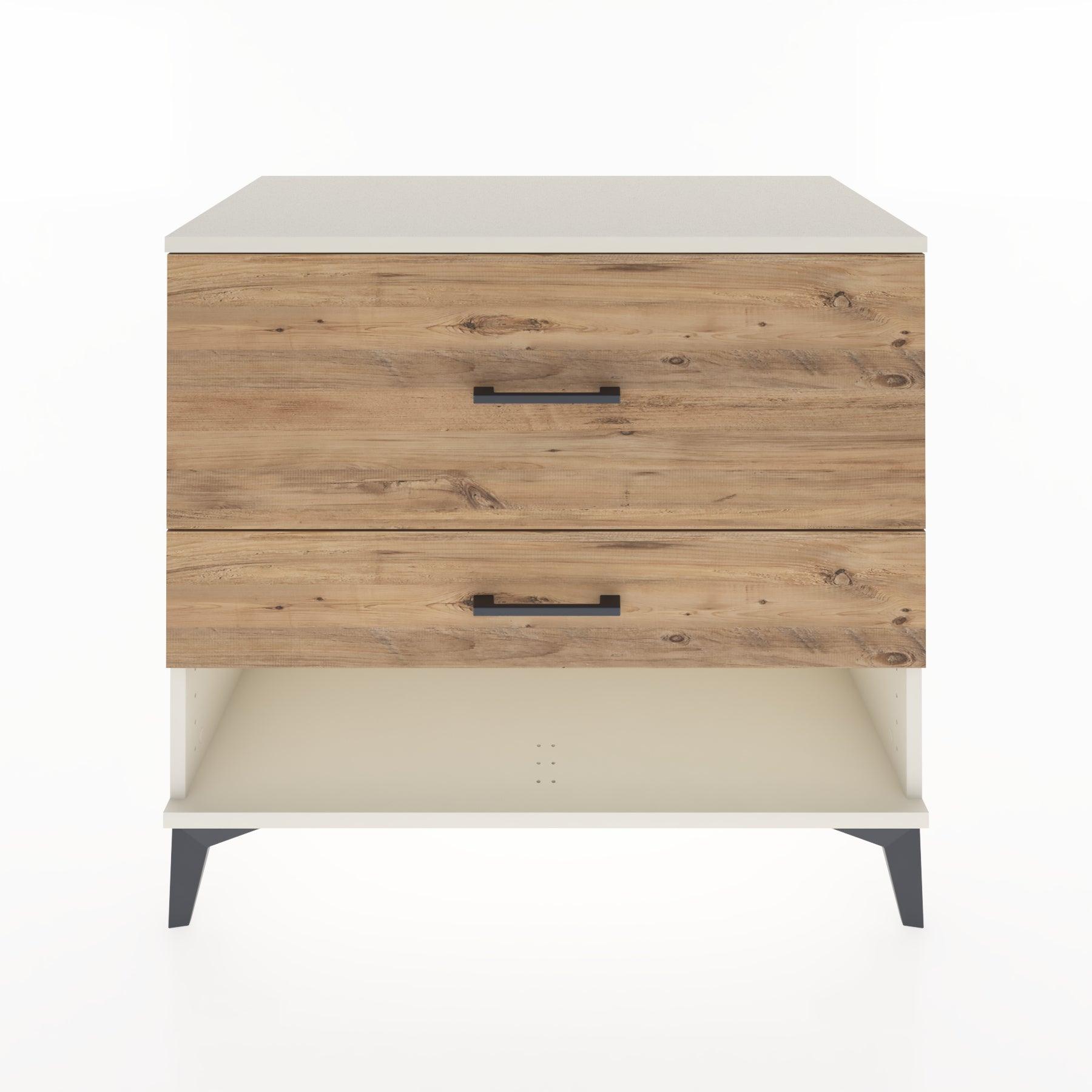 Woodntry Modüler Şifonyer Aytaşı 88x44x68 cm Çekmeceli ve Raflı CR48-1